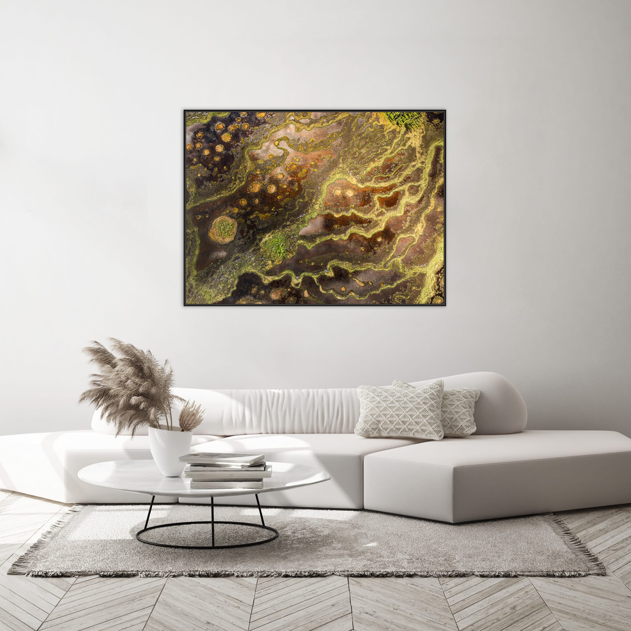 Interior design featuring photography prints by Jan Erik Waider