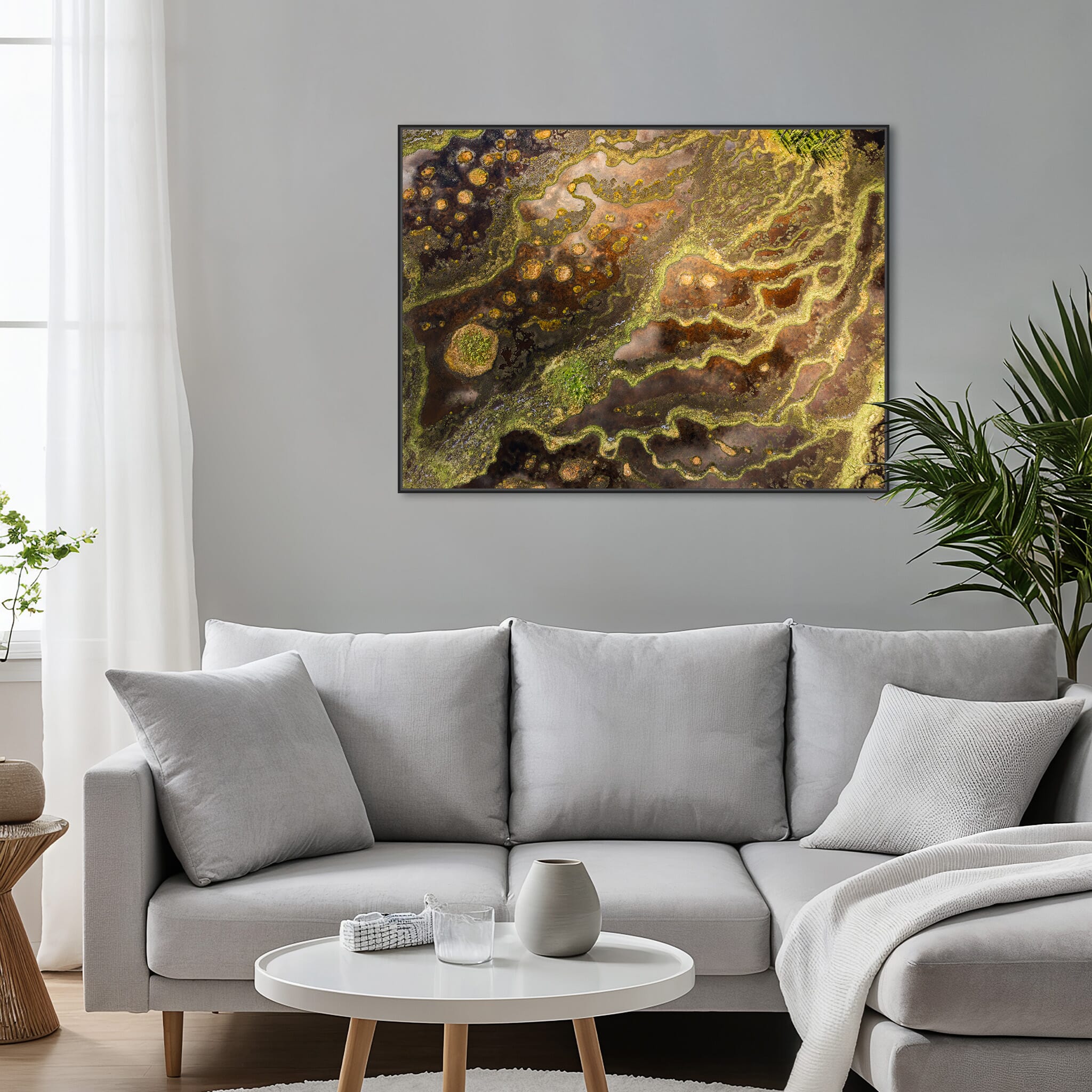 Modern Interior design featuring photography prints by Jan Erik Waider