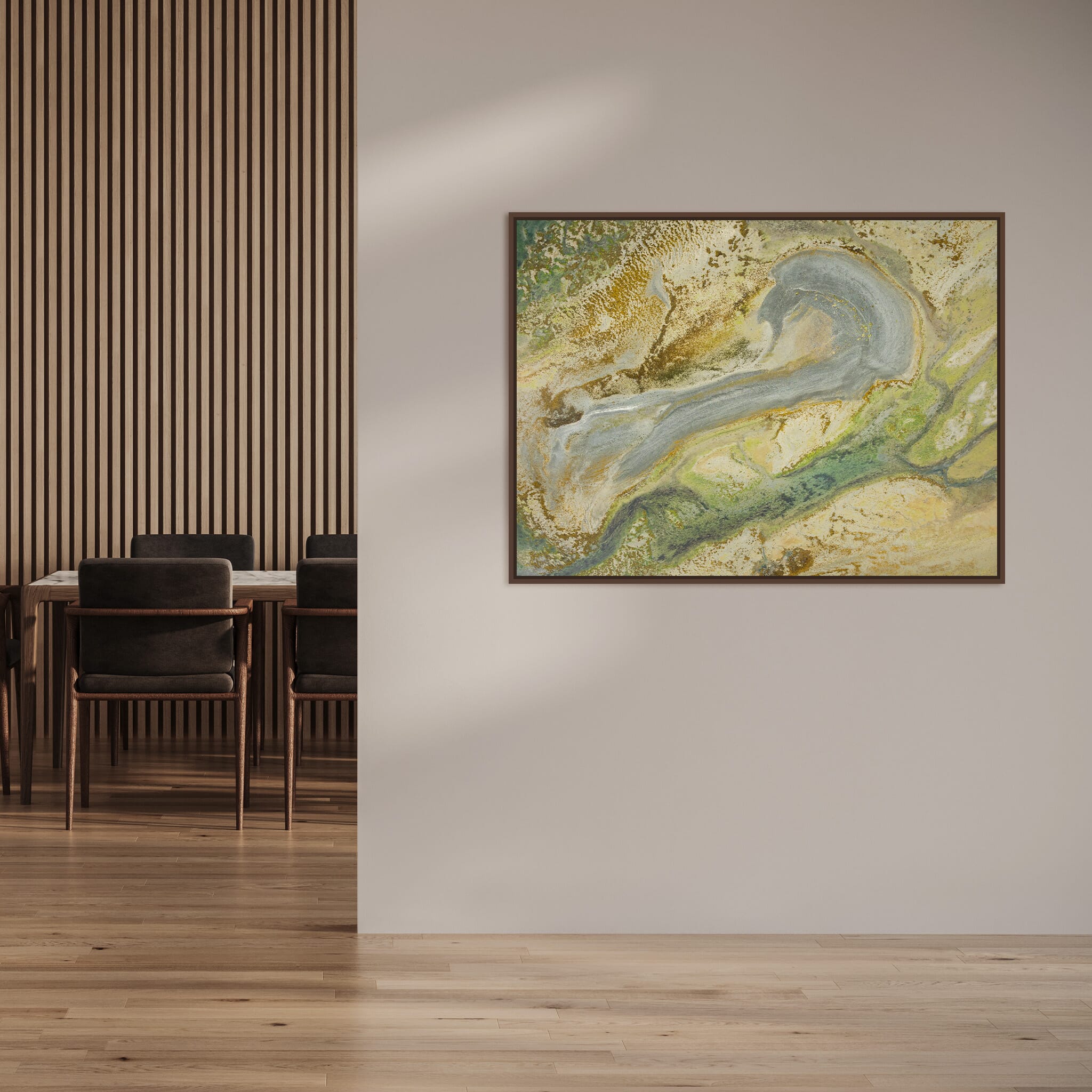 Interior design featuring photography prints by Jan Erik Waider