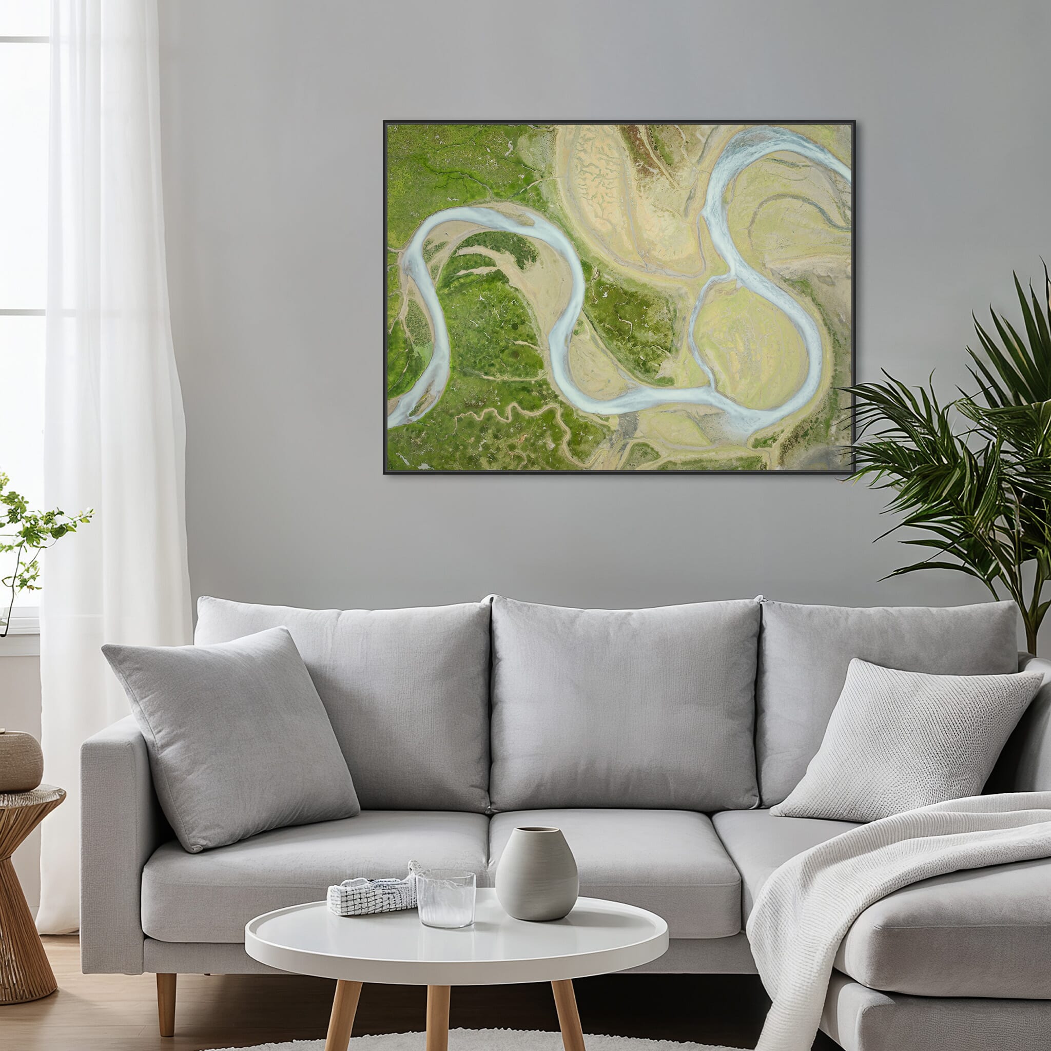 Interior design featuring photography prints by Jan Erik Waider