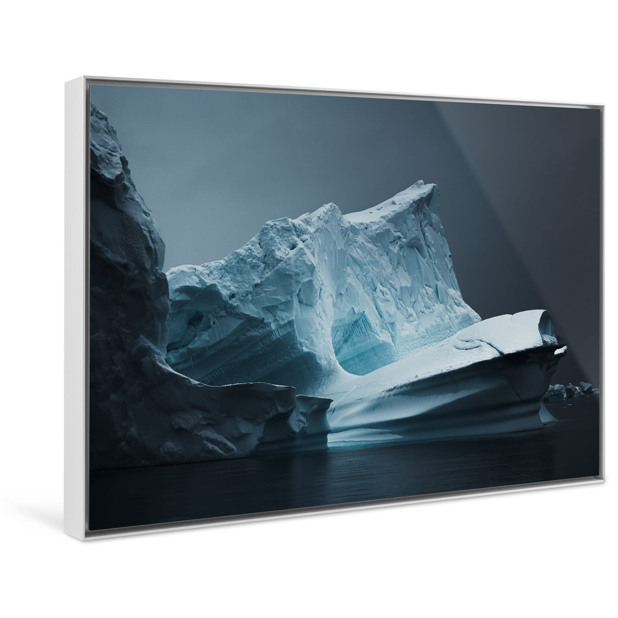 Framed photo print of dynamic ice shapes in the Gerlache and Bransfield Straits