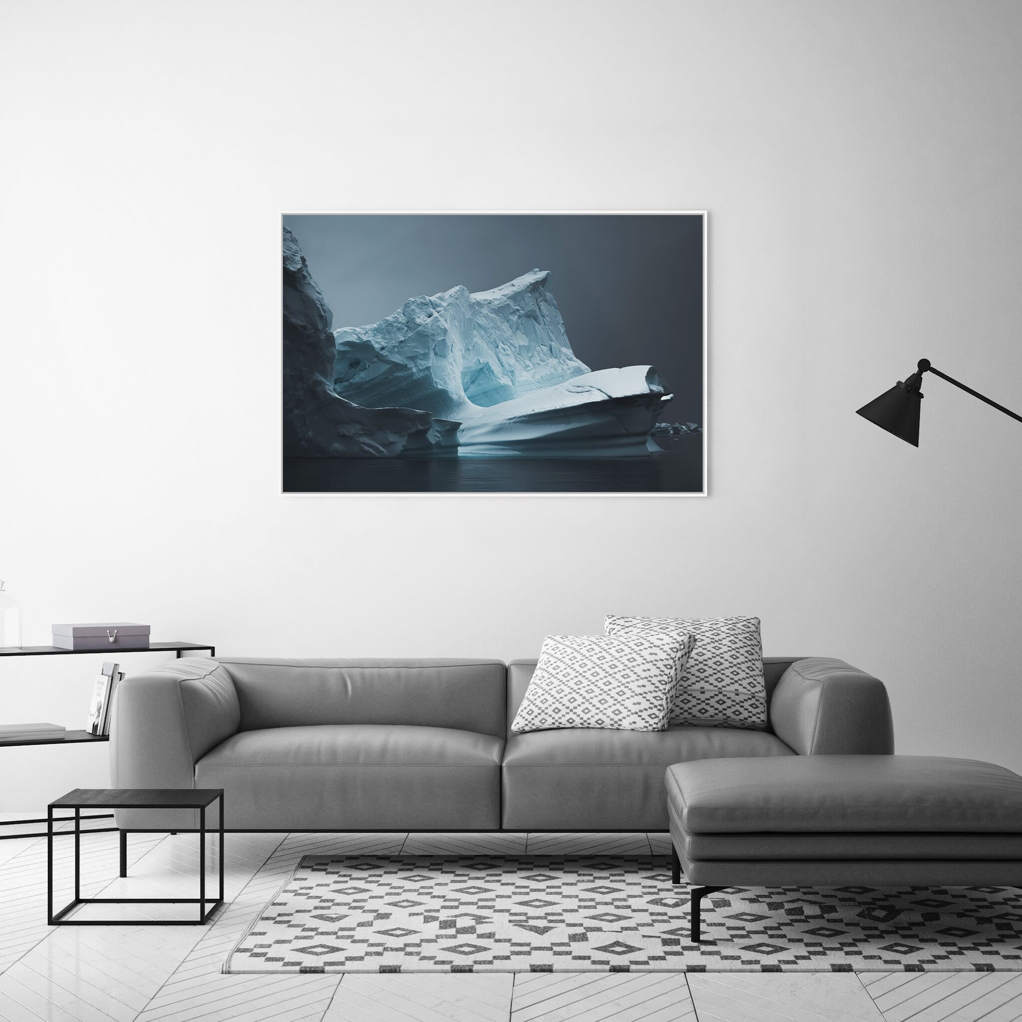 Interior design featuring photography prints by Jan Erik Waider