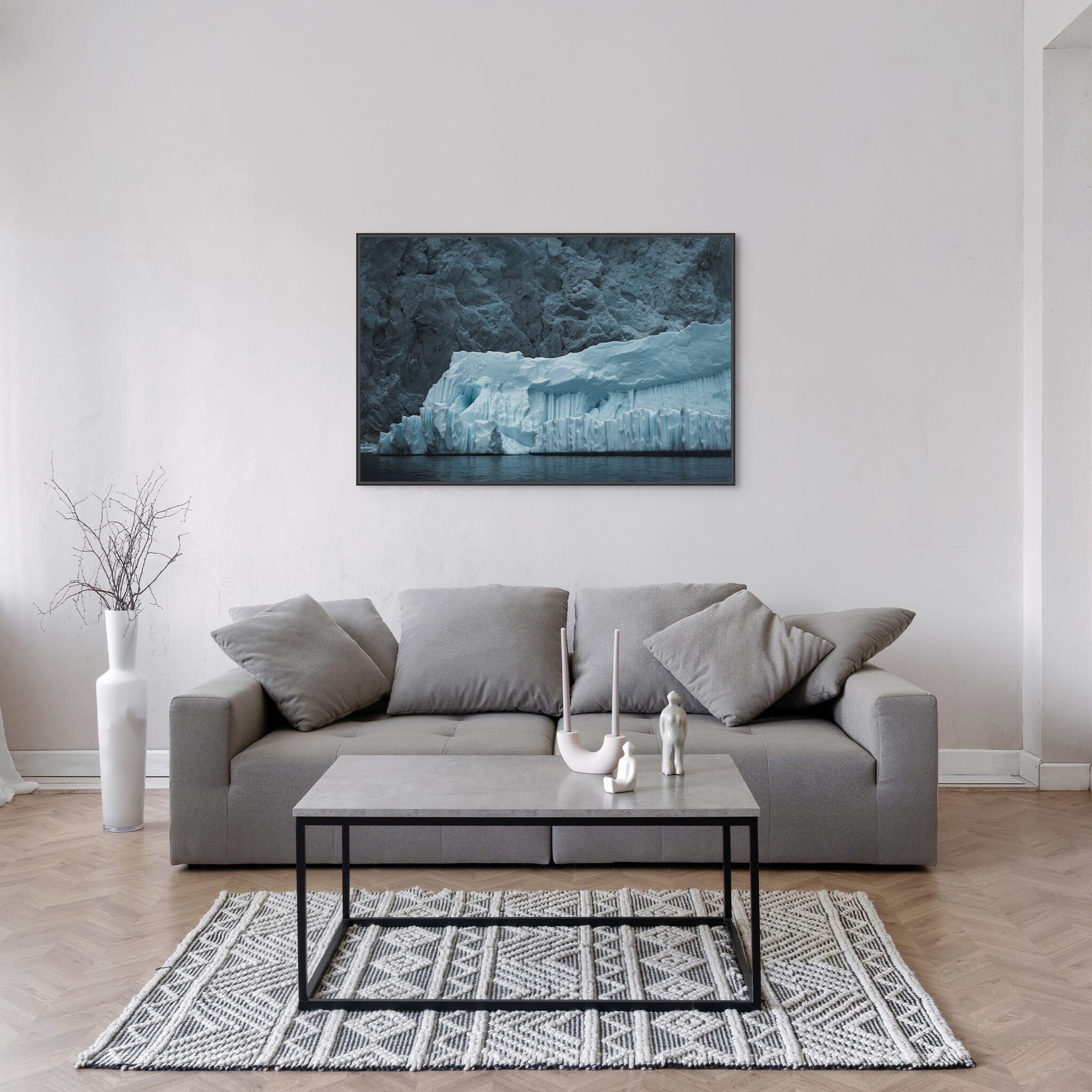 Interior design featuring photography prints by Jan Erik Waider