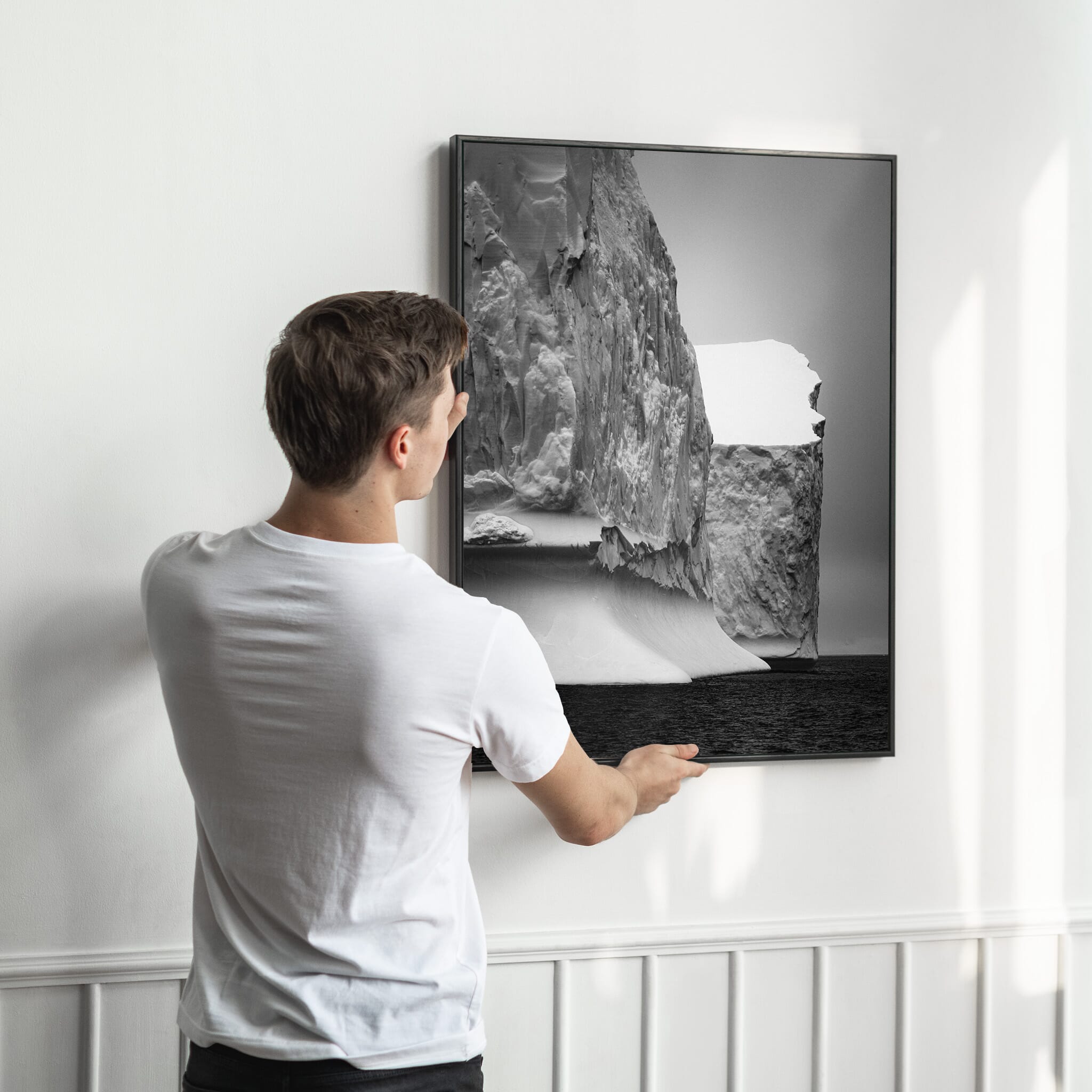 Interior design featuring photography prints by Jan Erik Waider