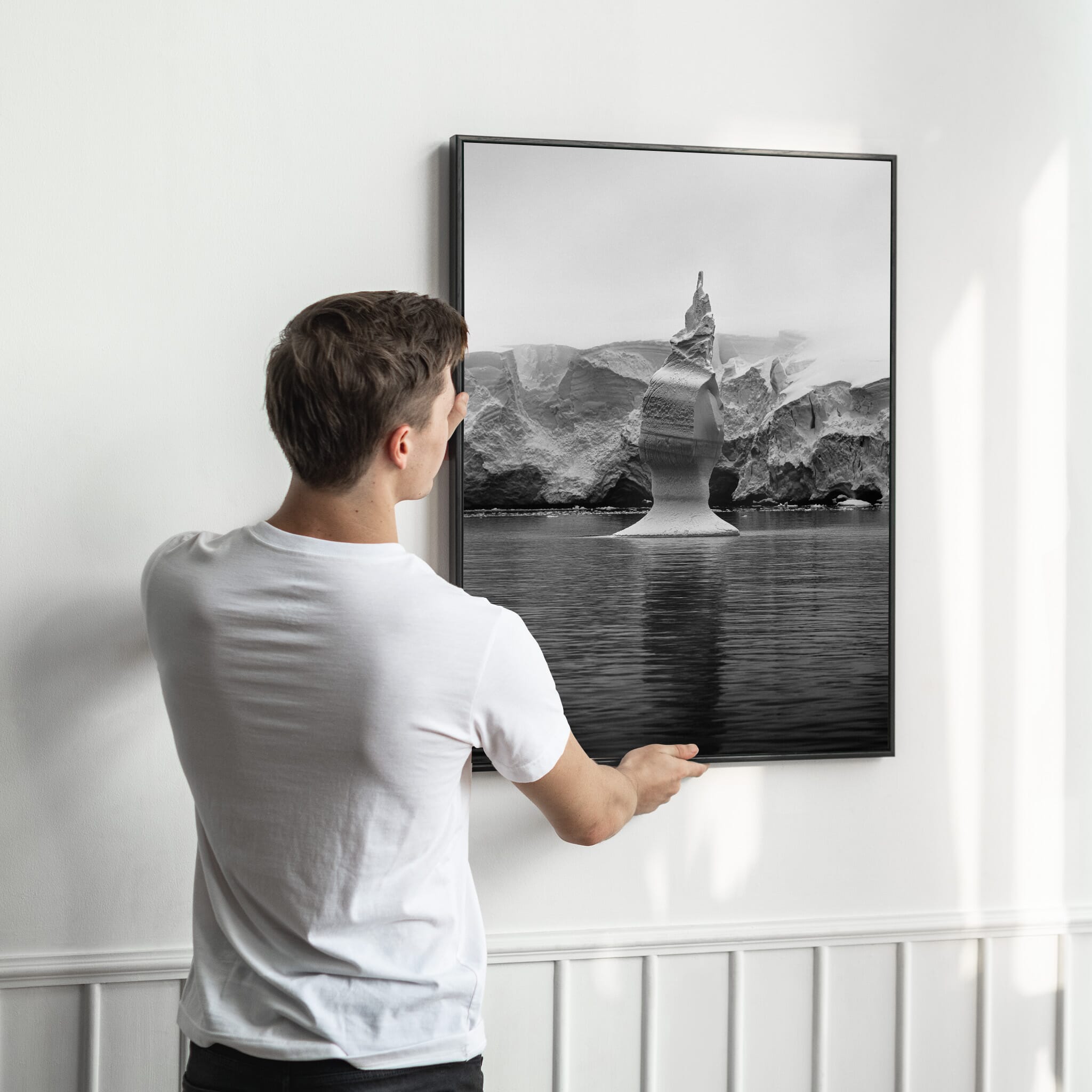 Interior design featuring photography prints by Jan Erik Waider