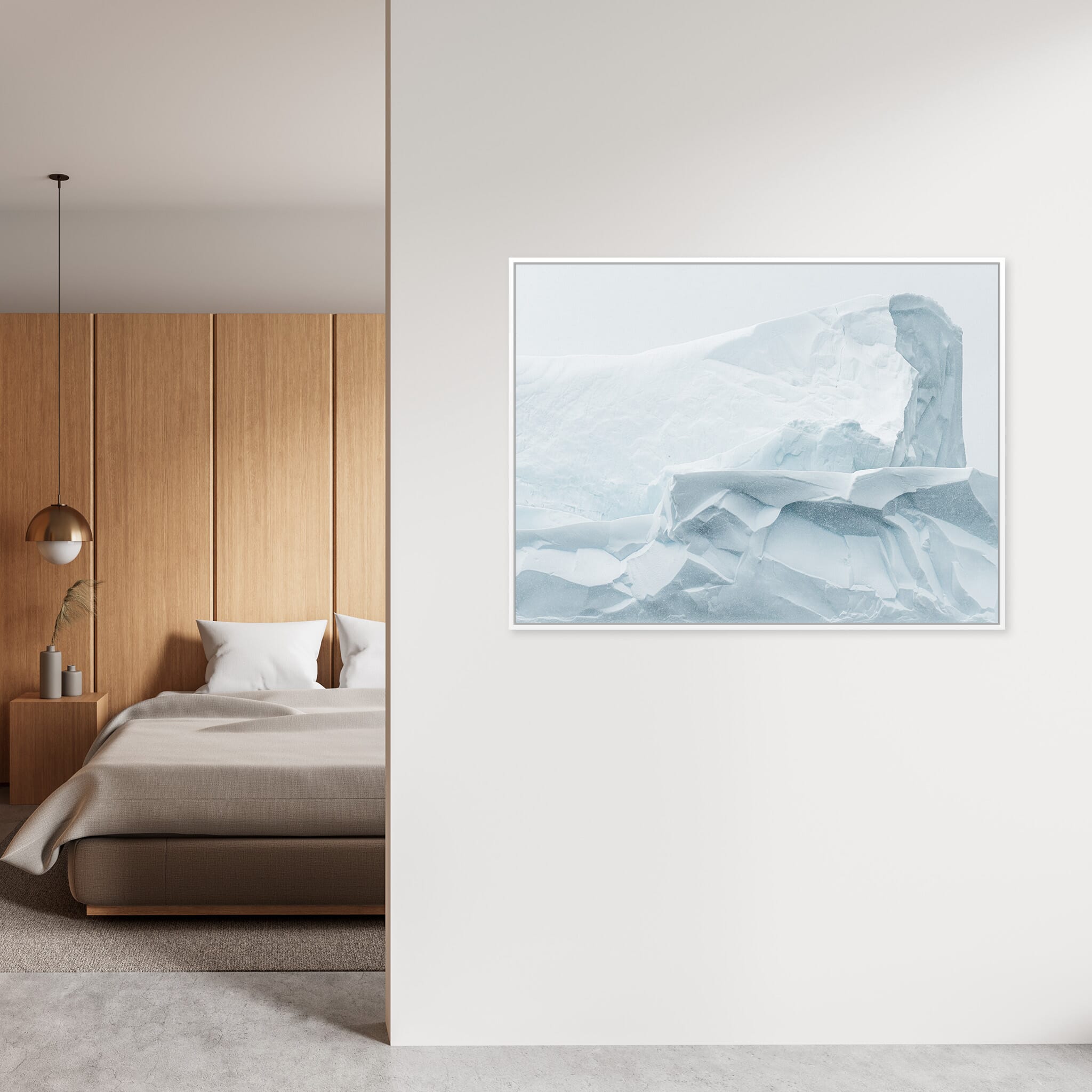 Interior design featuring photography prints by Jan Erik Waider
