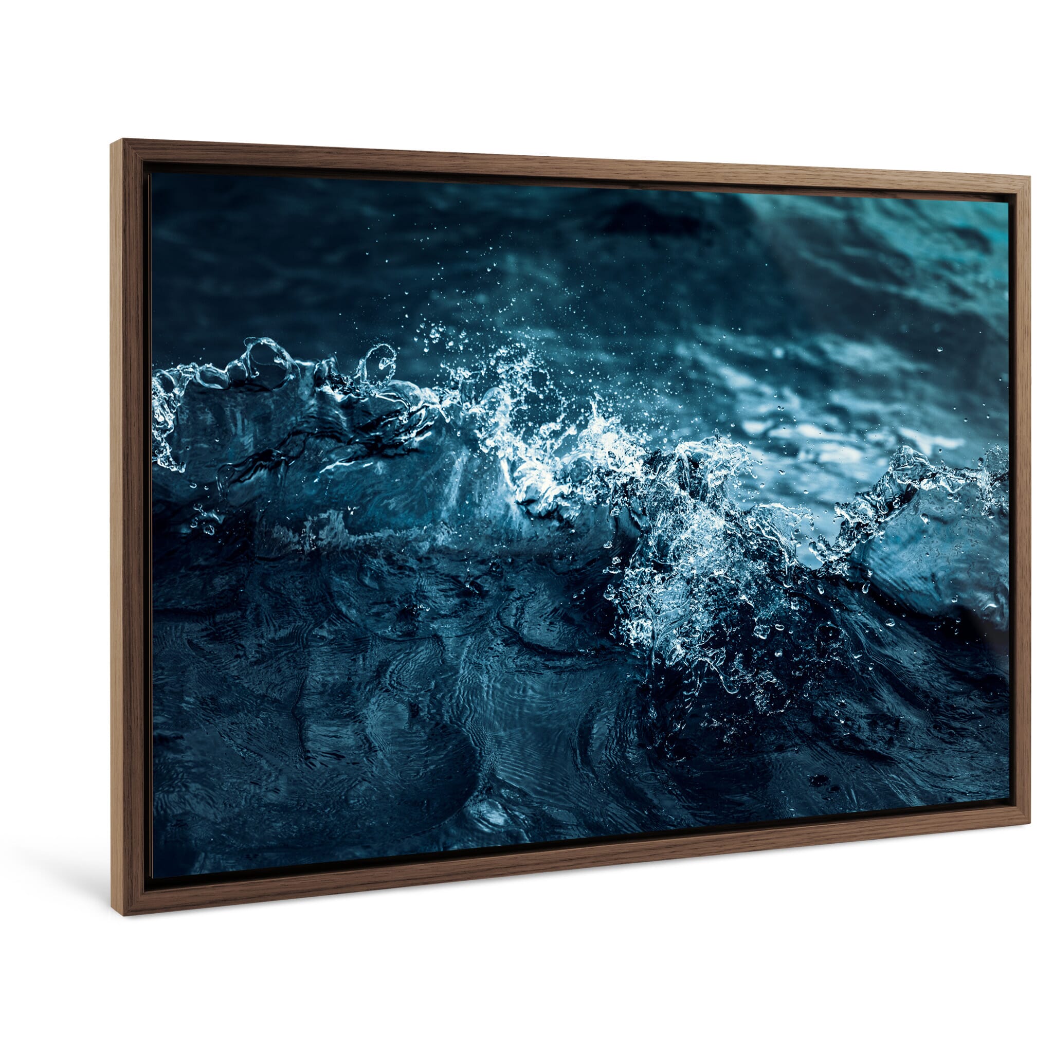 Framed photo print of waves showing tension and motion in the Southern Ocean
