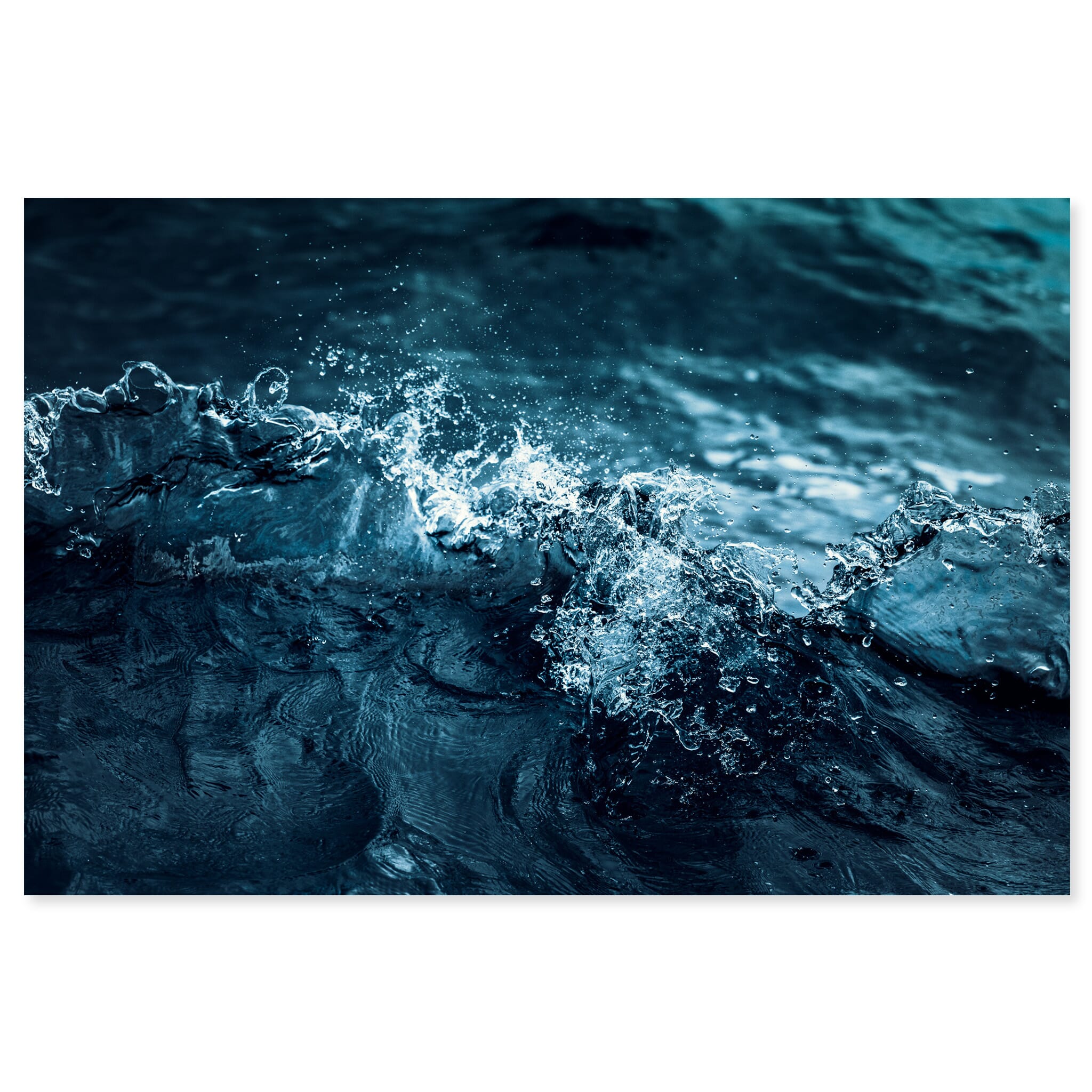 Fine art print of Antarctic ocean waves captured in a calm Drake Passage