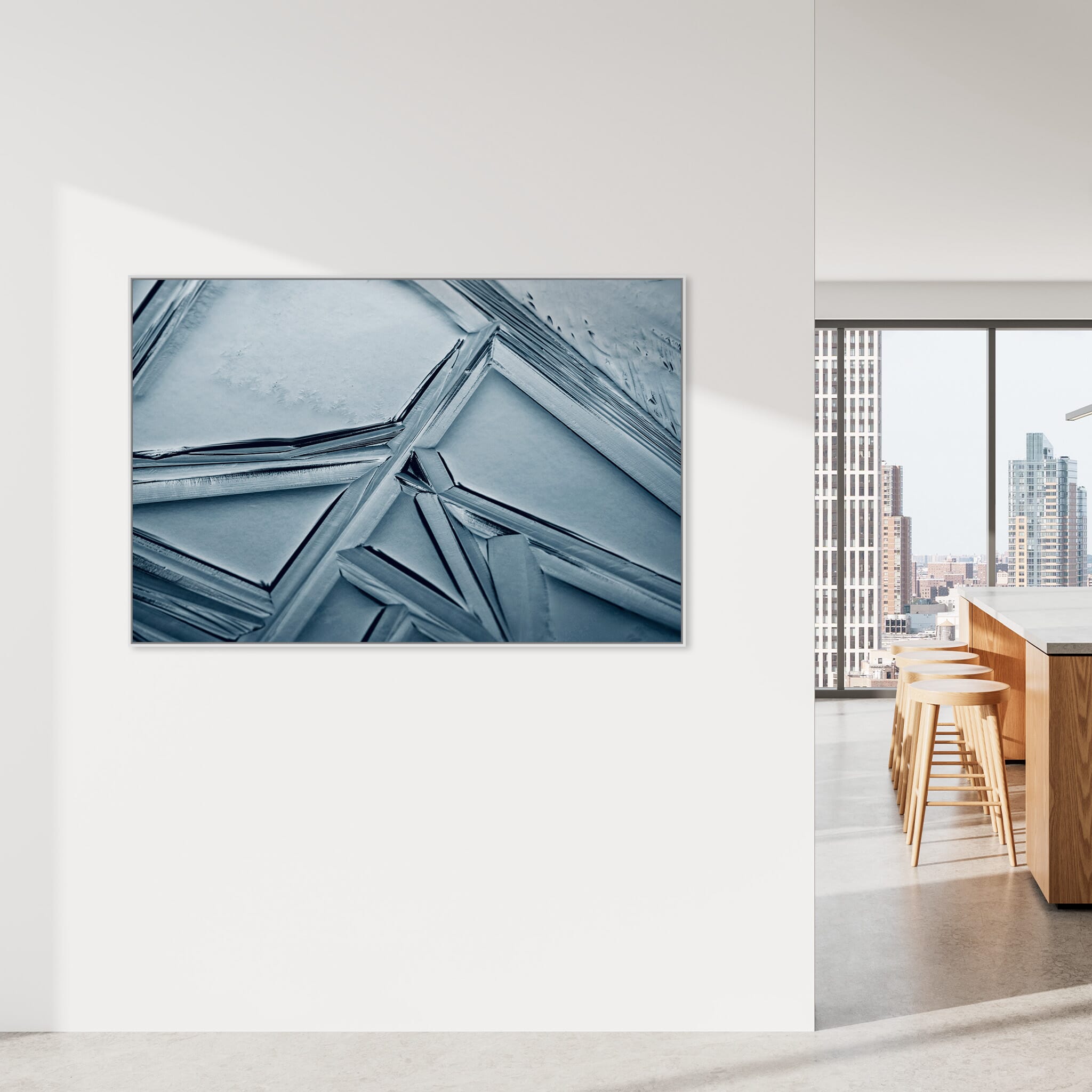 Interior design featuring photography prints by Jan Erik Waider