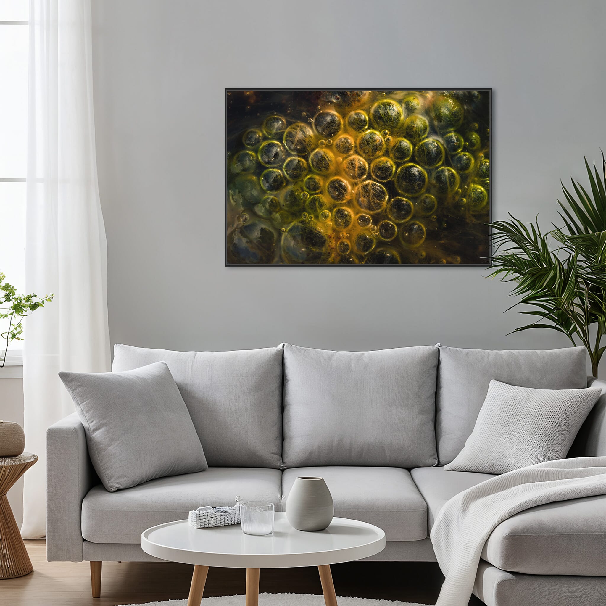 Modern room with framed landscape photography by Jan Erik Waider