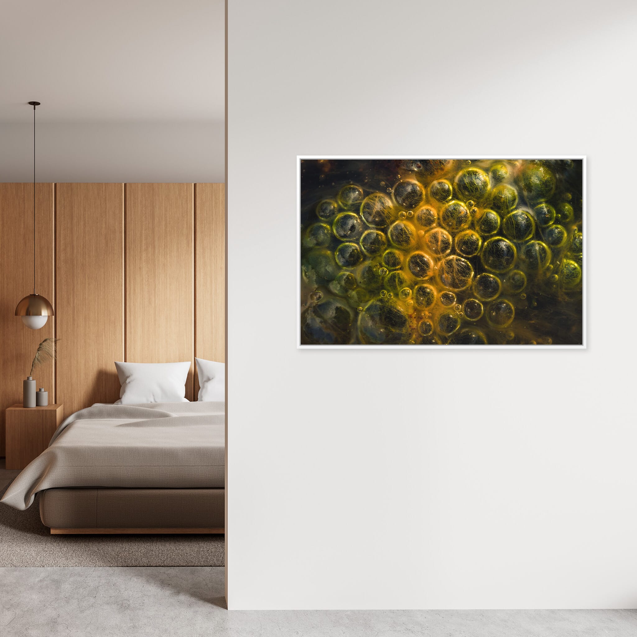 Modern Interior design featuring photography prints by Jan Erik Waider