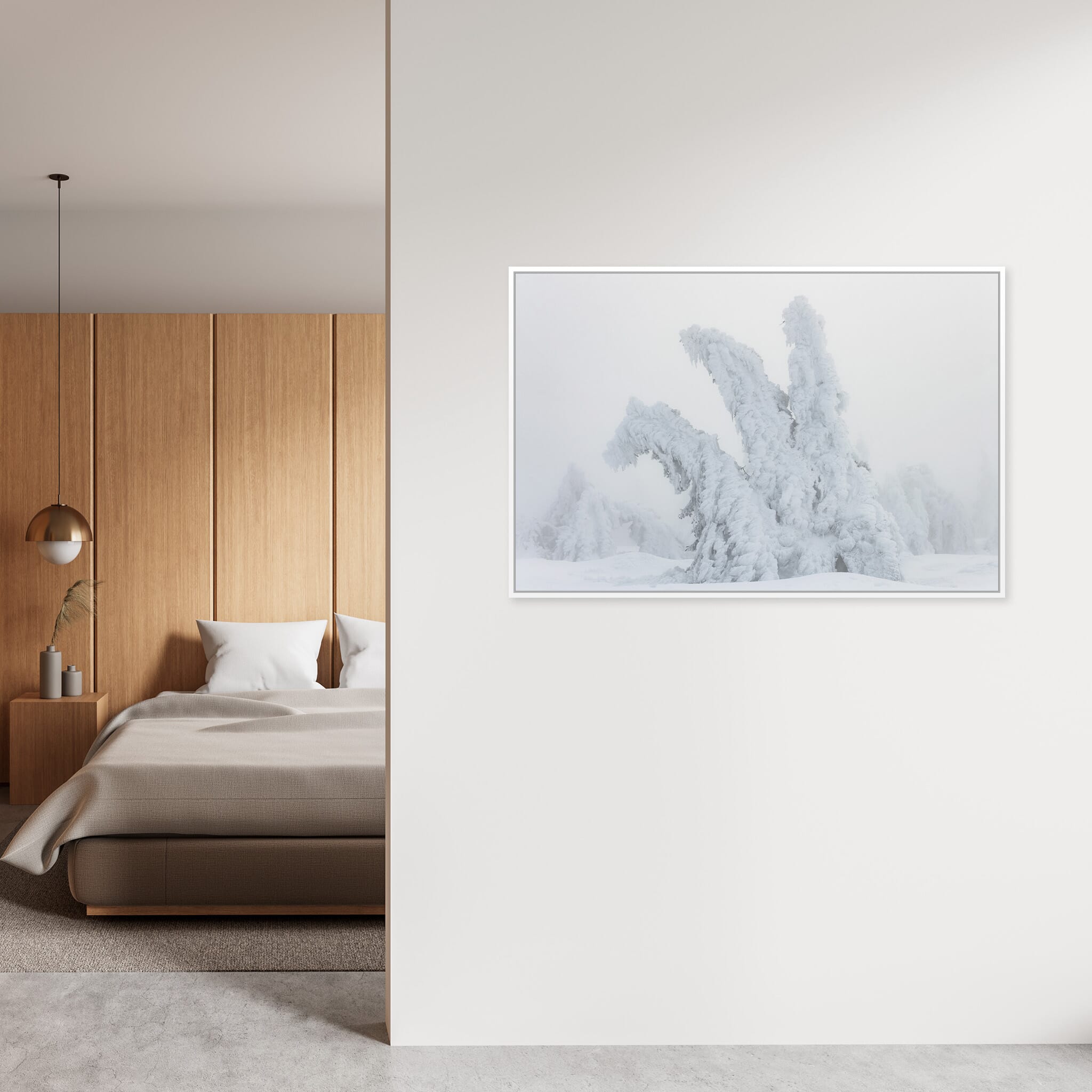 Interior design featuring photography prints by Jan Erik Waider