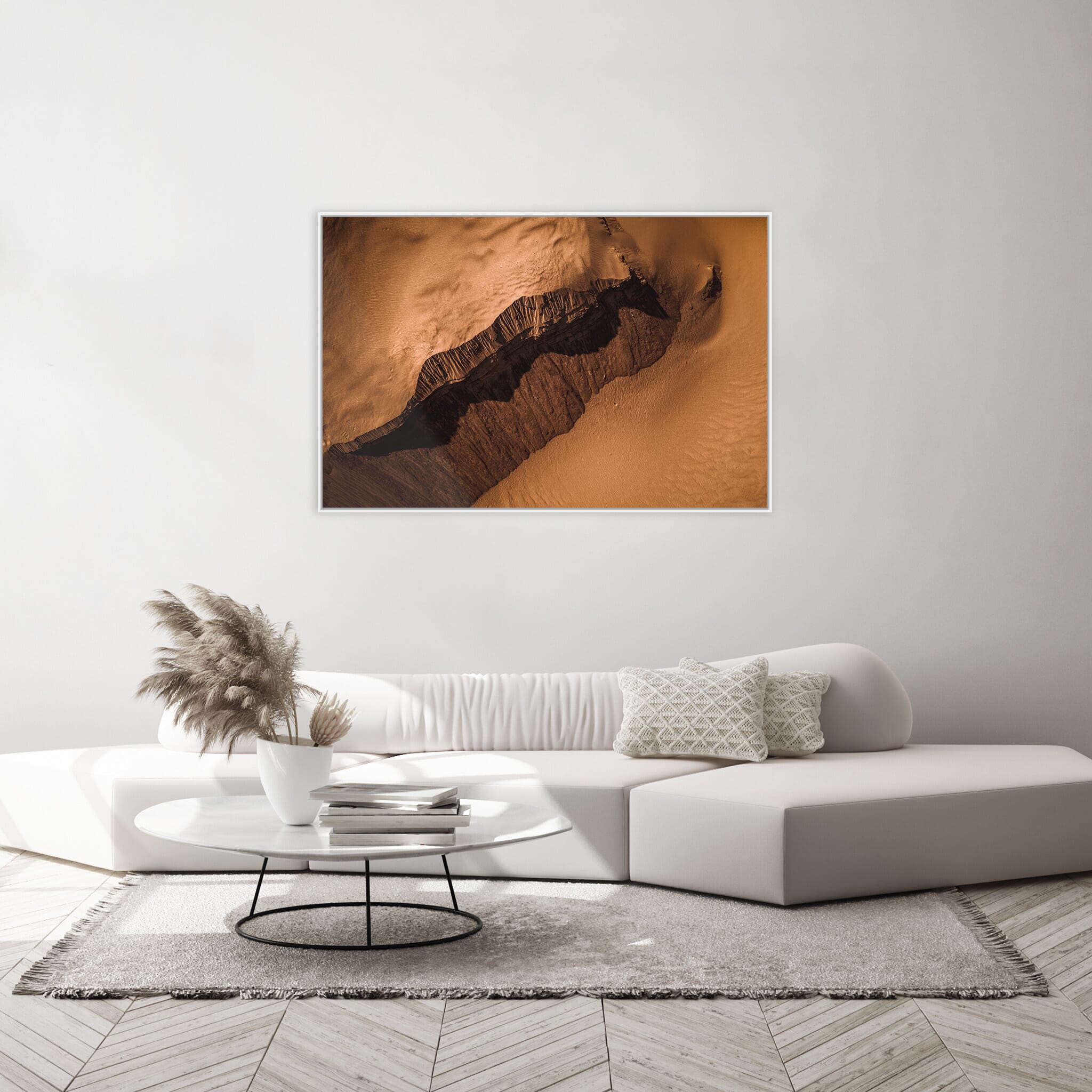Interior design featuring photography prints by Jan Erik Waider