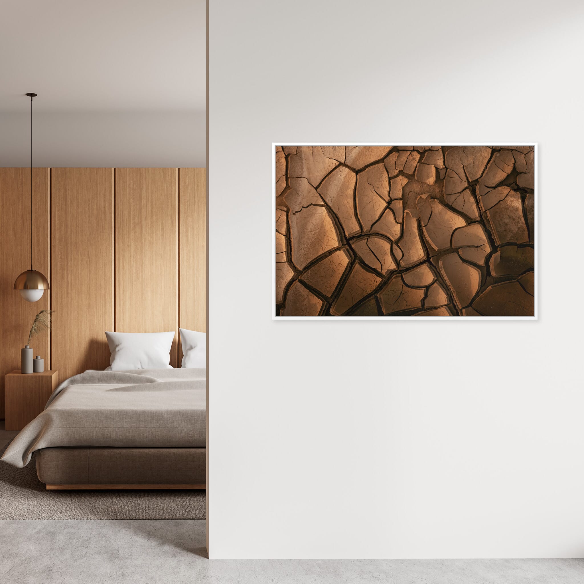 Modern Interior design featuring photography prints by Jan Erik Waider