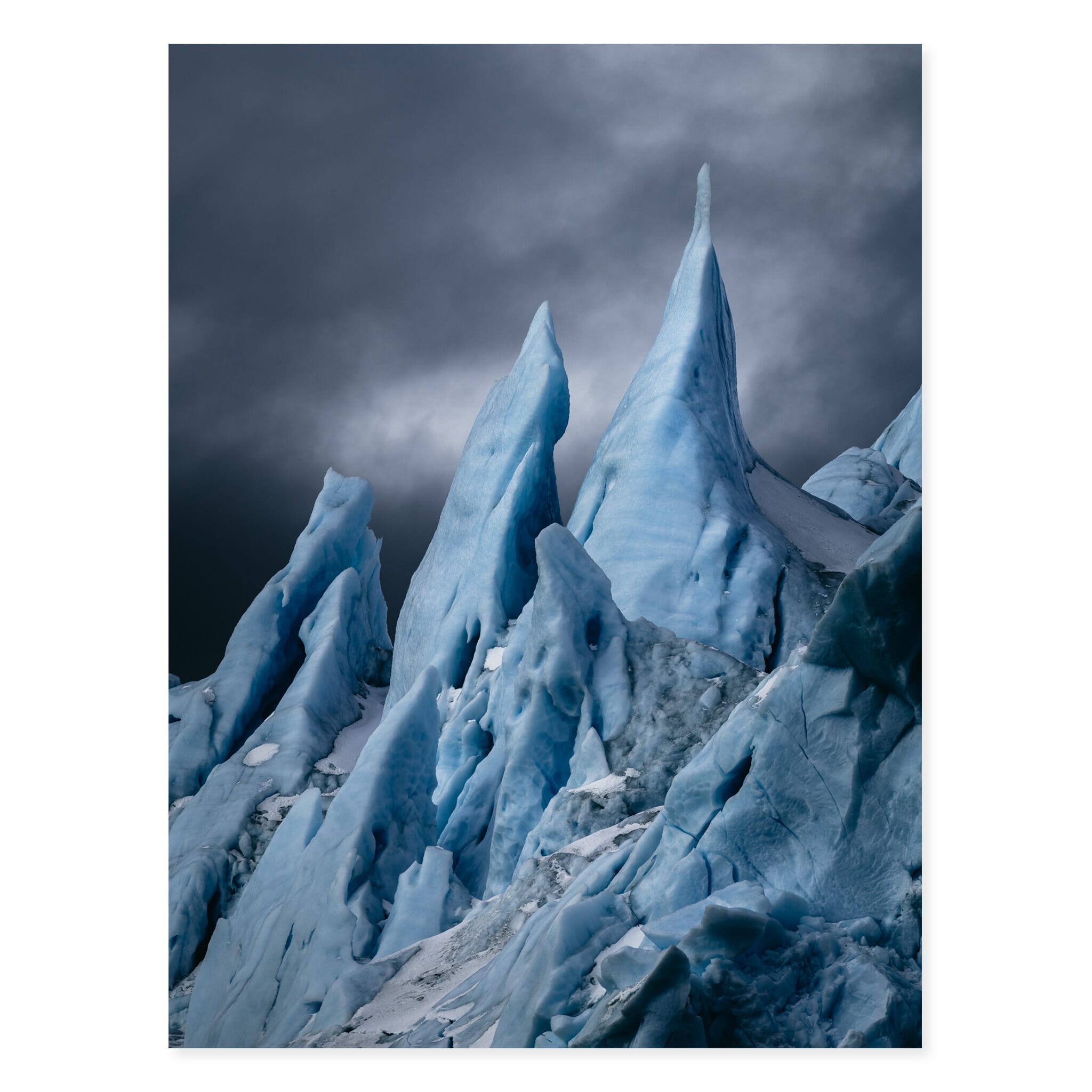 Fine art print of Greenland’s ice landscapes capturing their fragile and ephemeral beauty