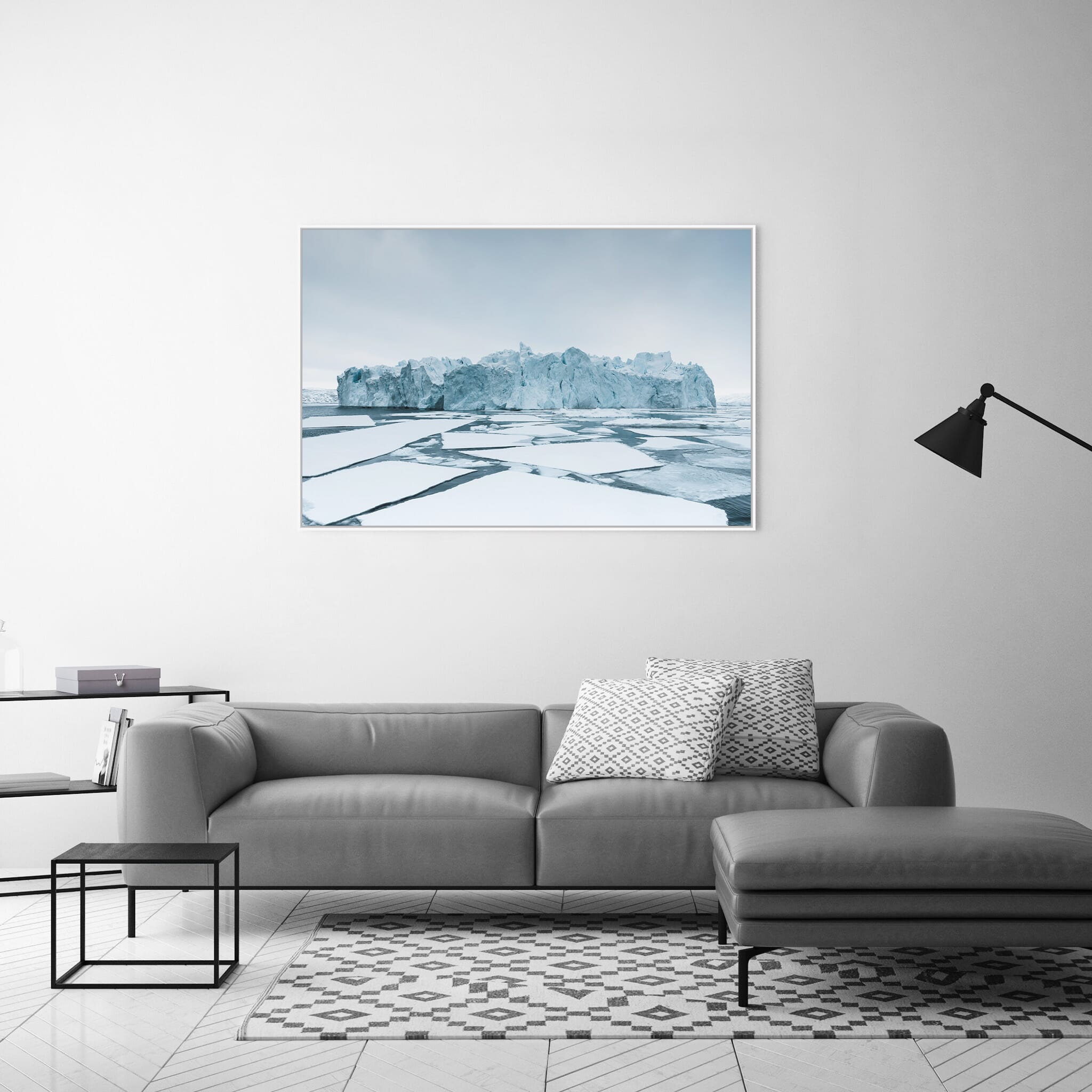 Interior design featuring photography prints by Jan Erik Waider