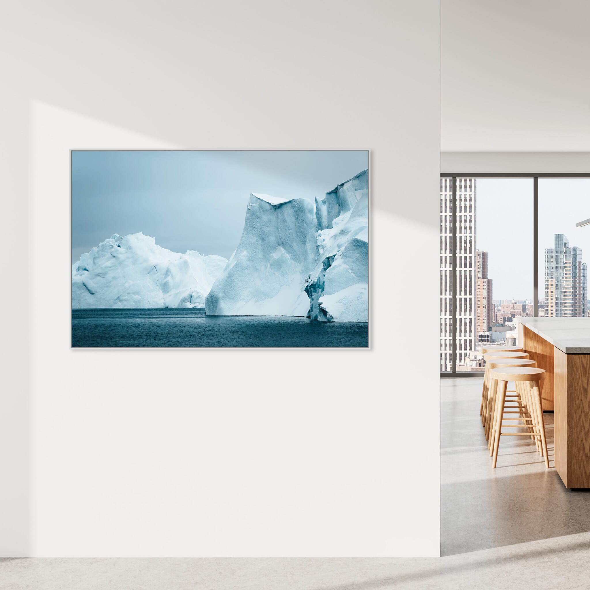 Interior design featuring photography prints by Jan Erik Waider