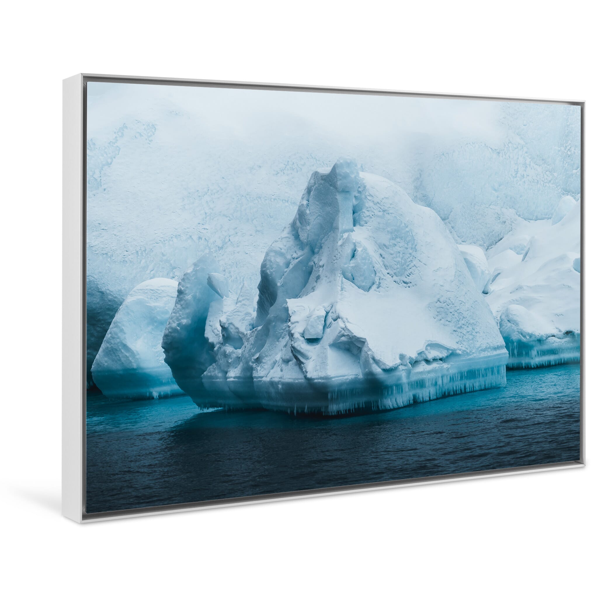 Framed photo print of glacial scene from UNESCO World Heritage site