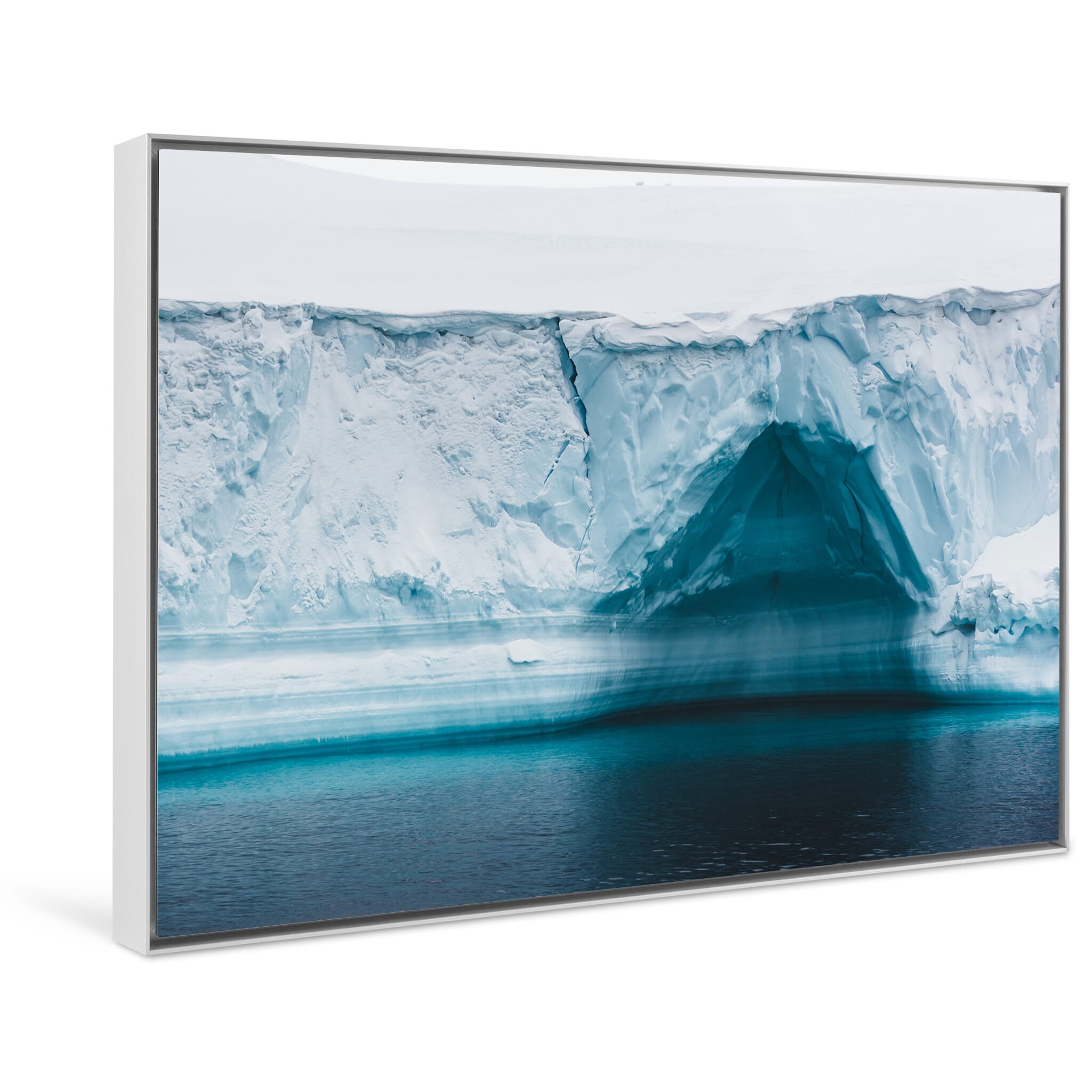 Framed photo print of dramatic iceberg view in Greenland