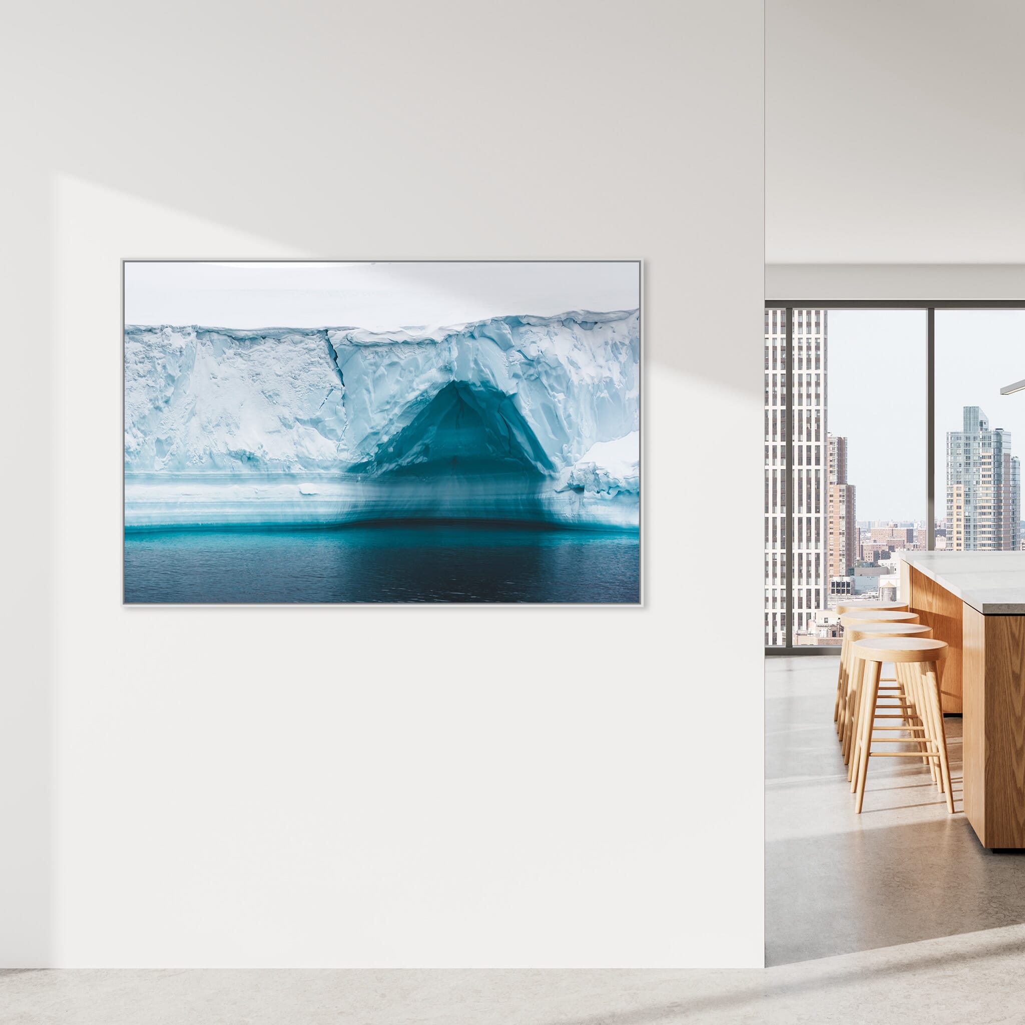 Interior design featuring photography prints by Jan Erik Waider