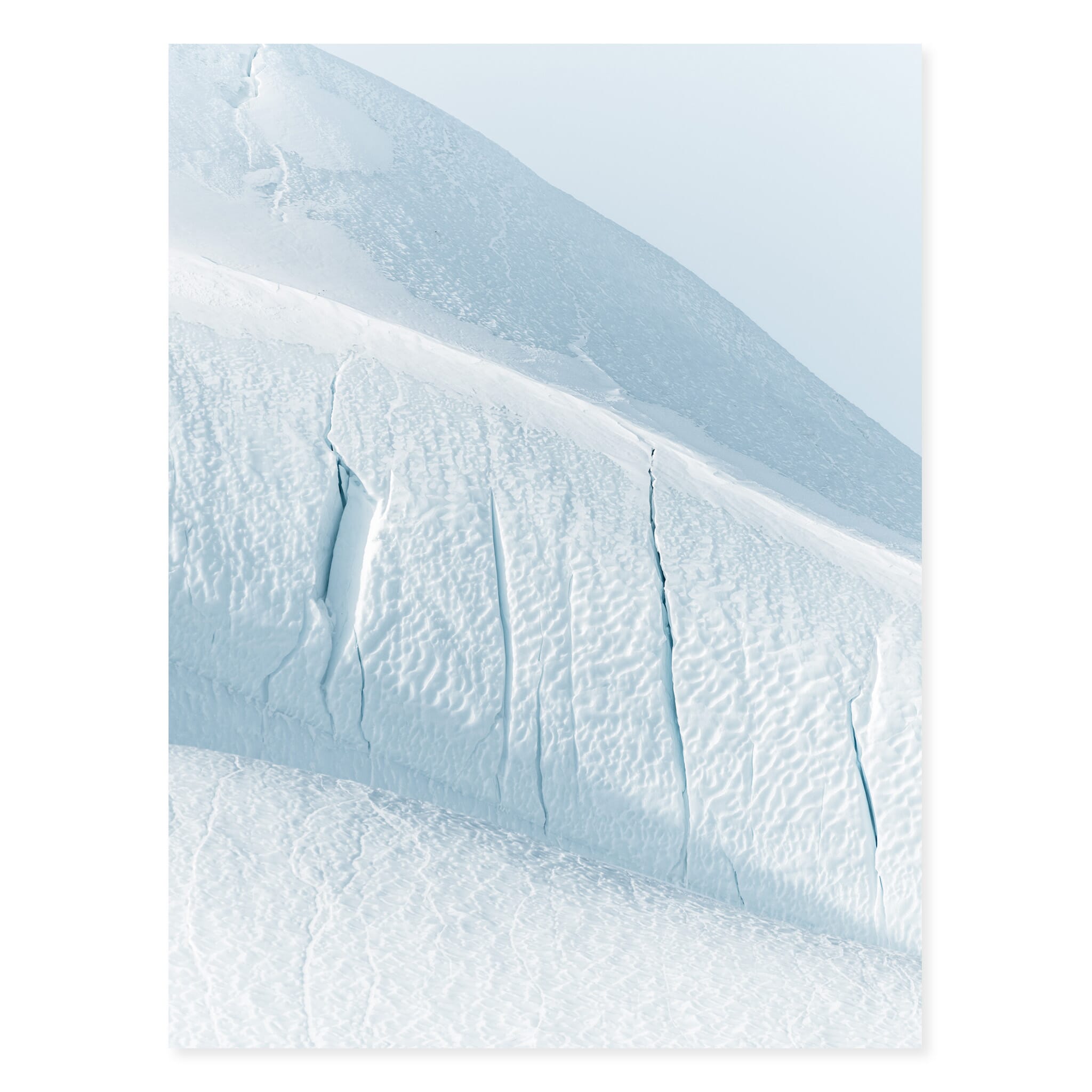 Fine art print of Greenland’s drifting icebergs shaped by time and temperature