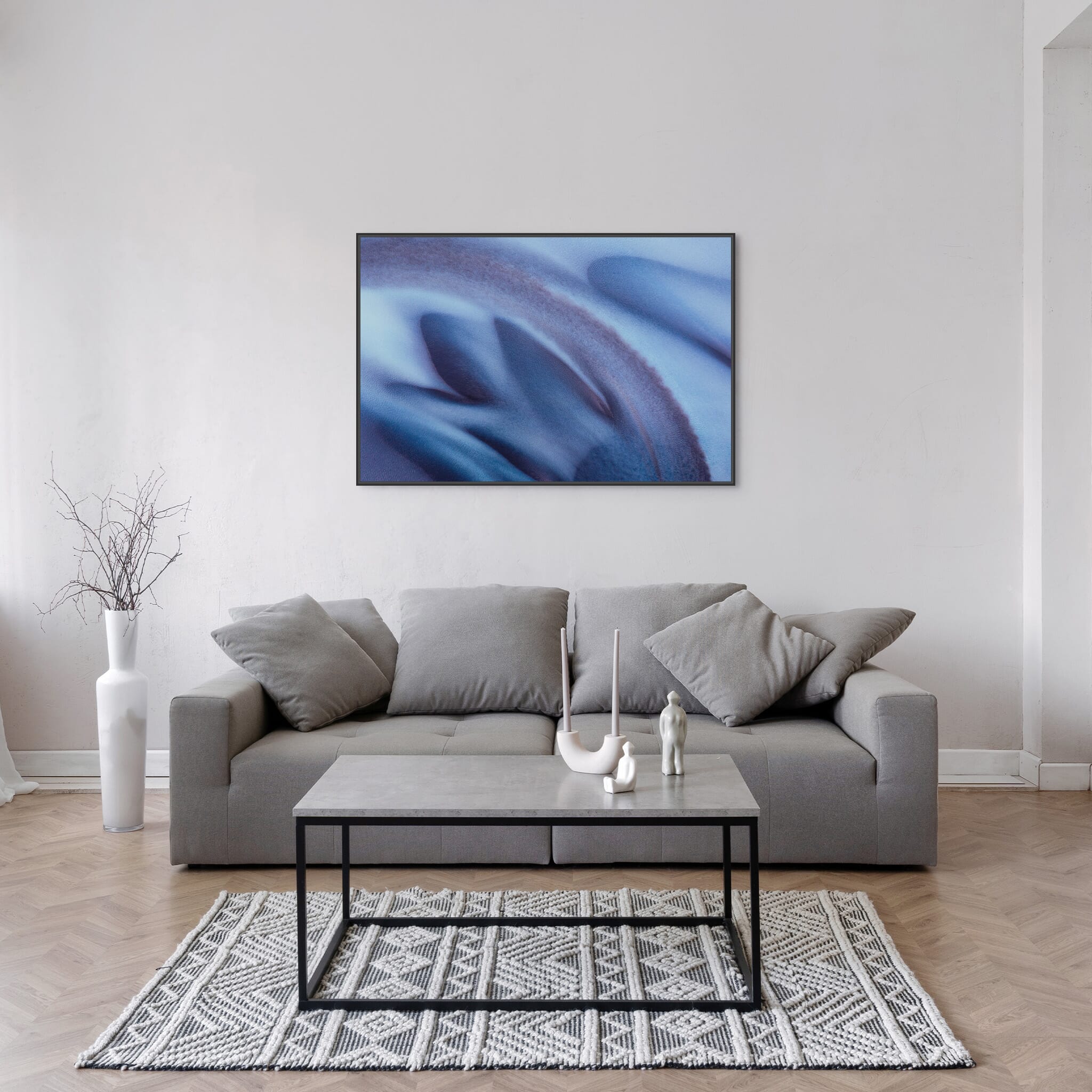 Interior design featuring photography prints by Jan Erik Waider