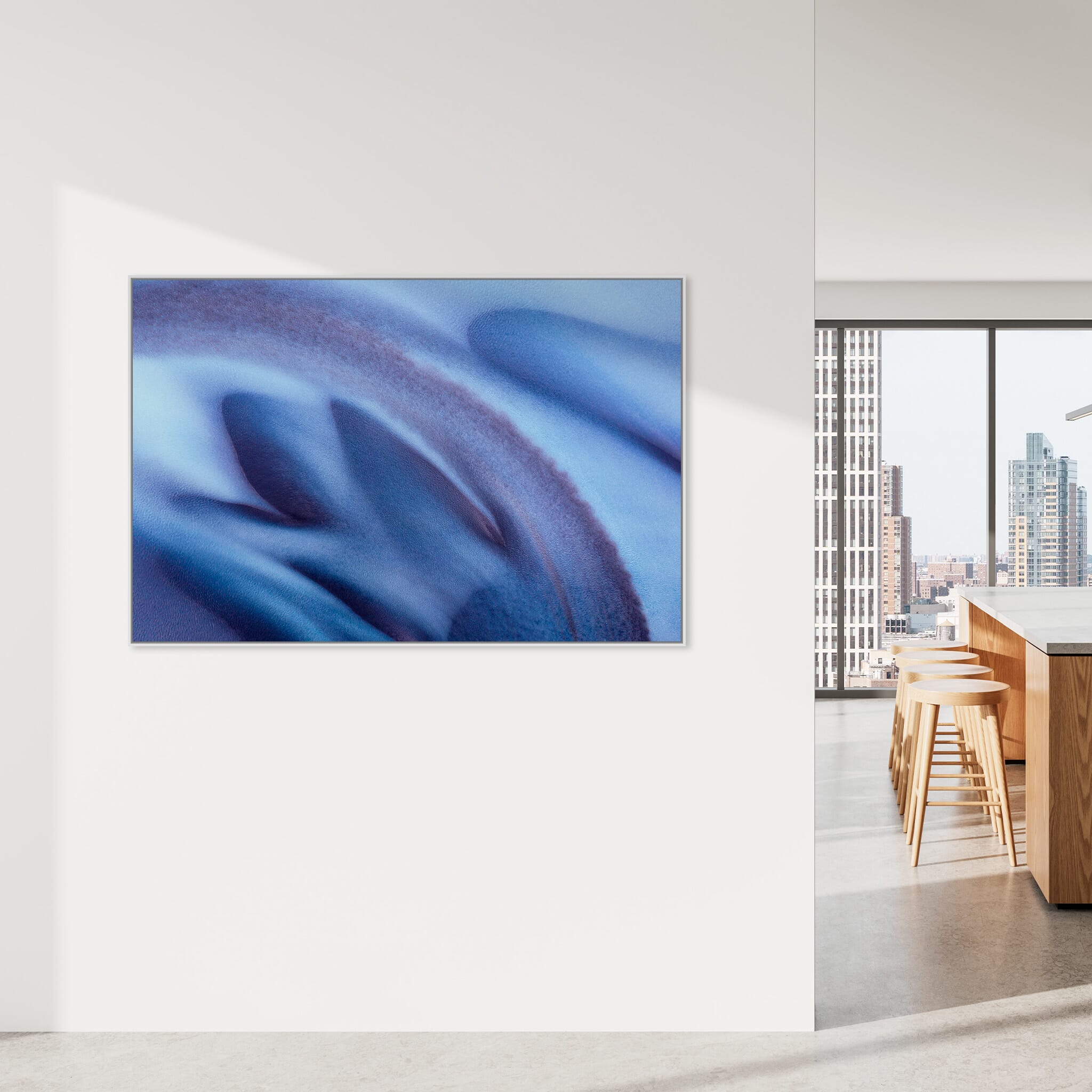 Modern Interior design featuring photography prints by Jan Erik Waider