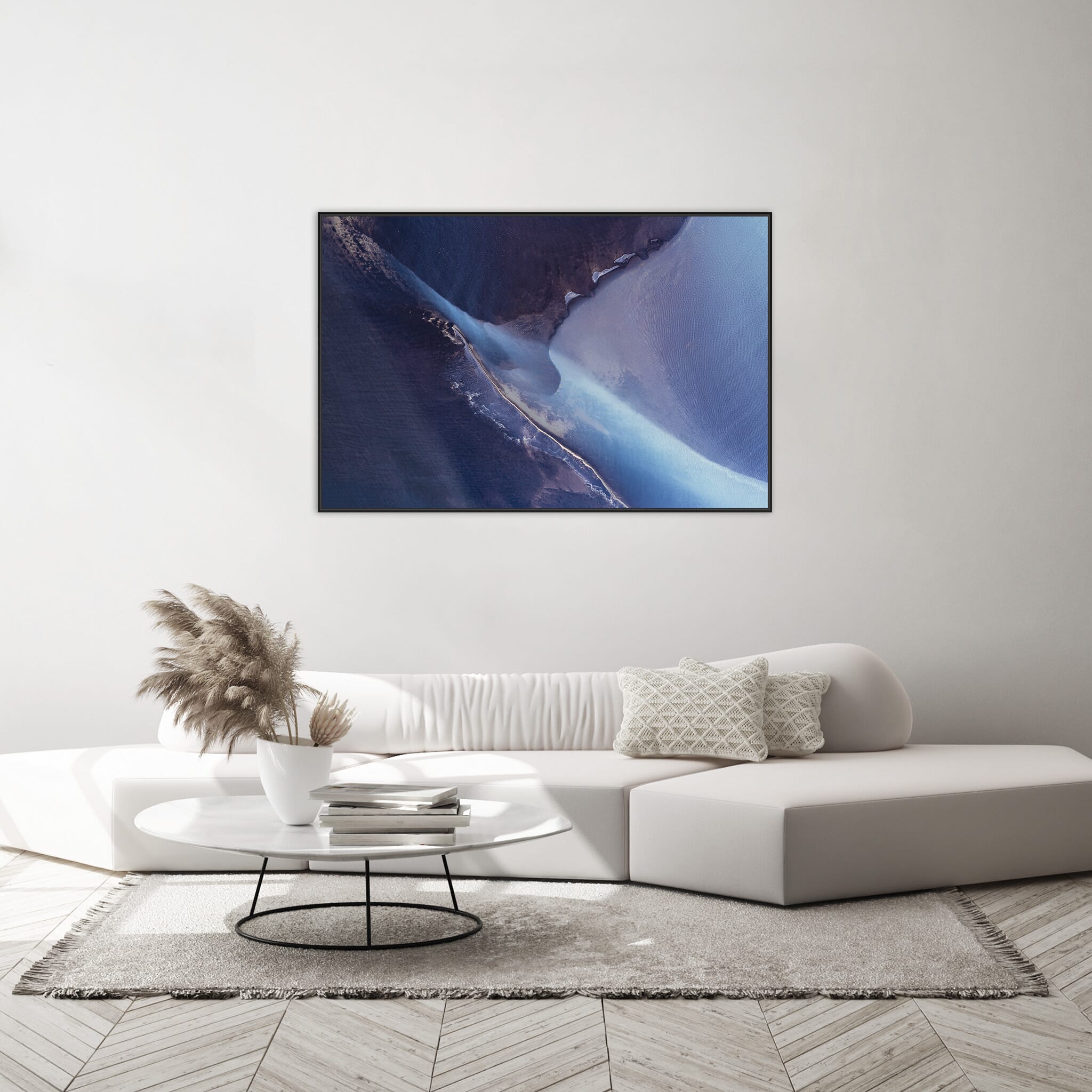 Interior design featuring photography prints by Jan Erik Waider