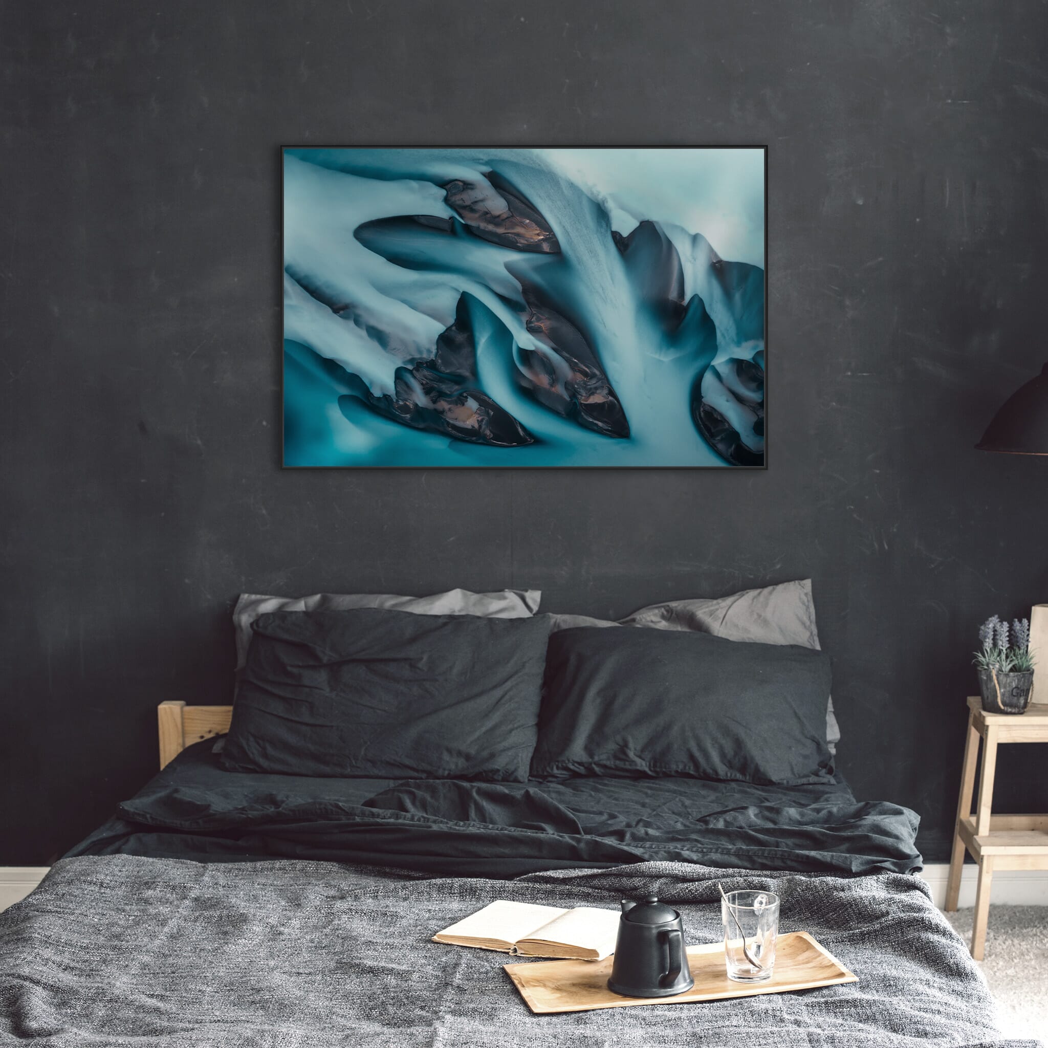 Interior design featuring photography prints by Jan Erik Waider