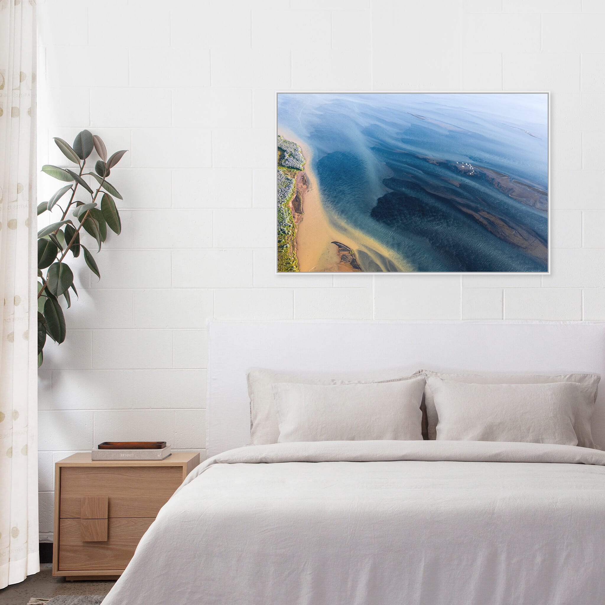 Modern Interior design featuring photography prints by Jan Erik Waider