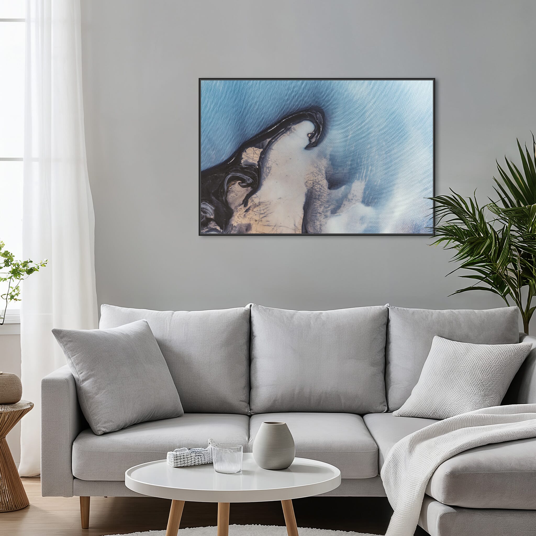 Interior design featuring photography prints by Jan Erik Waider