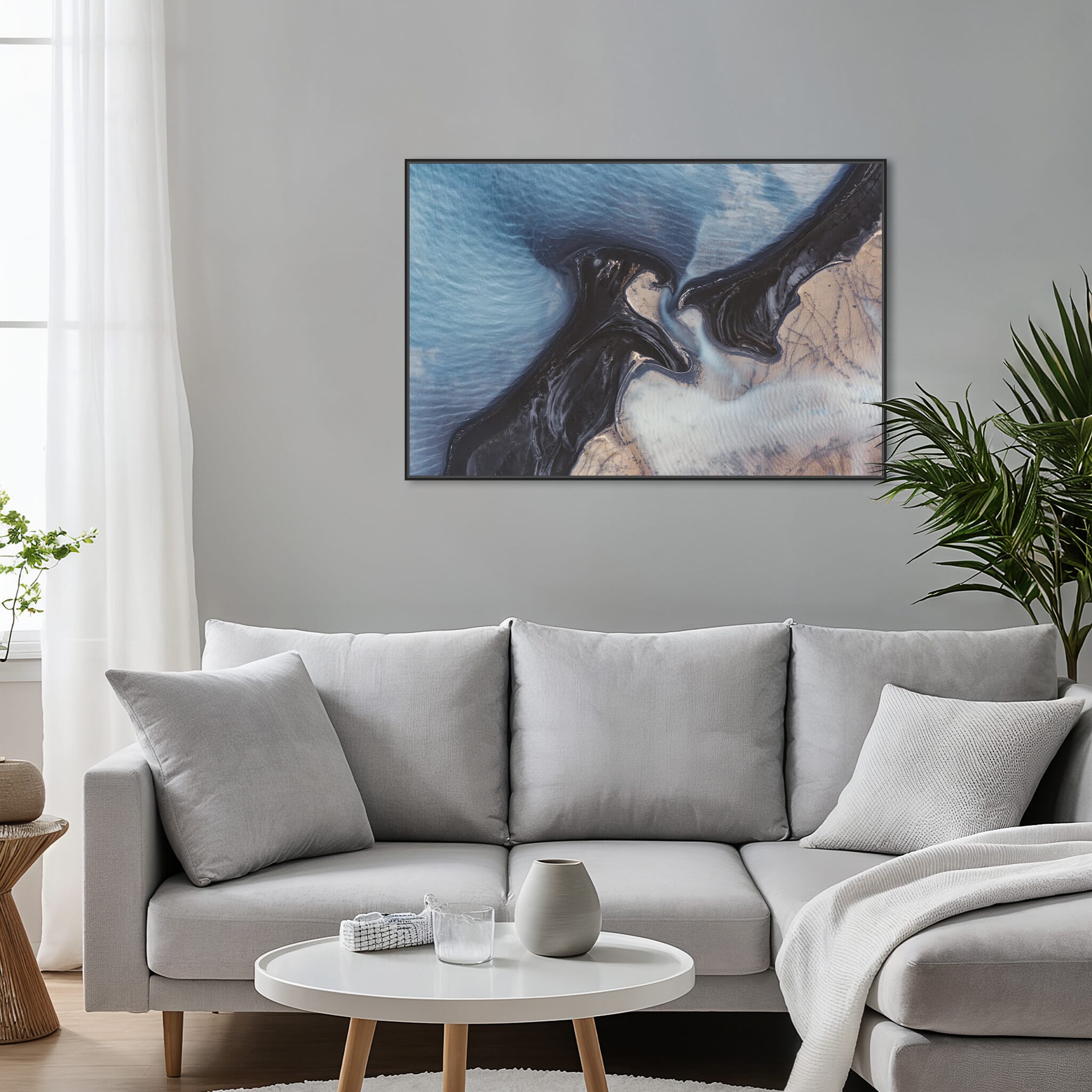 Interior design featuring photography prints by Jan Erik Waider