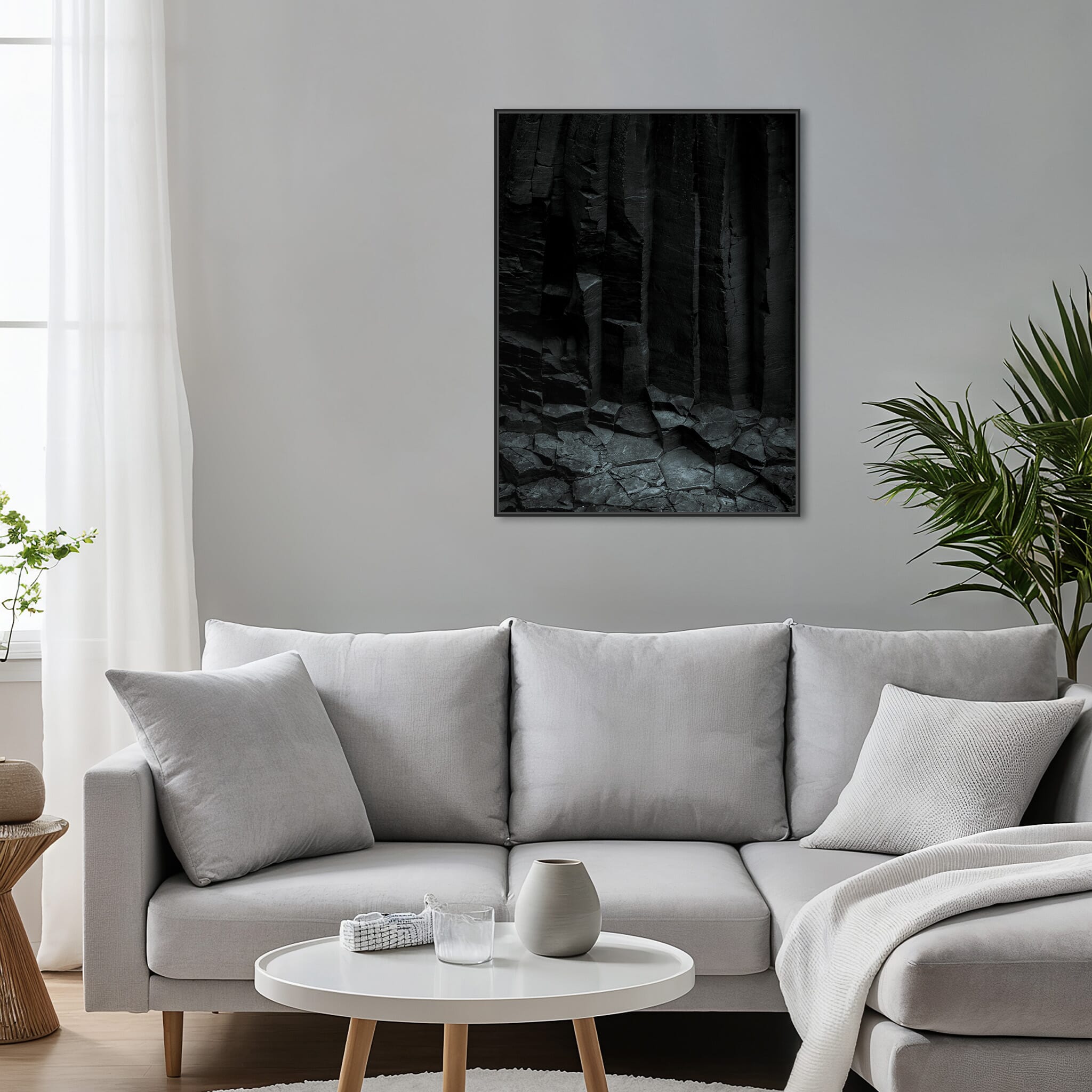 Modern Interior design featuring photography prints by Jan Erik Waider