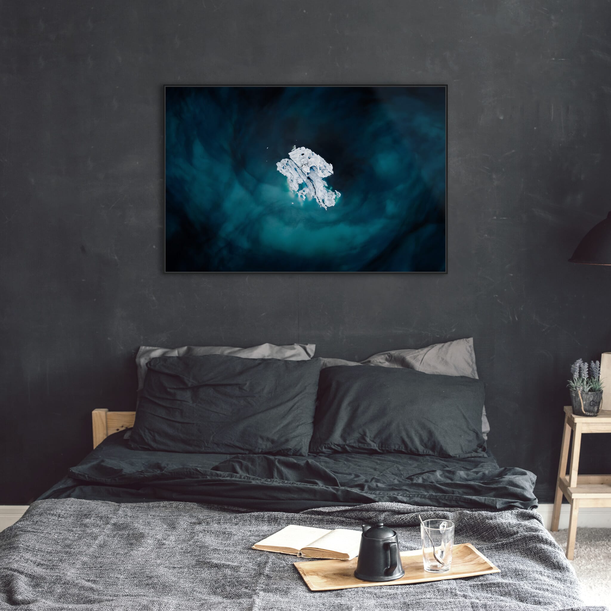 Interior design featuring photography prints by Jan Erik Waider