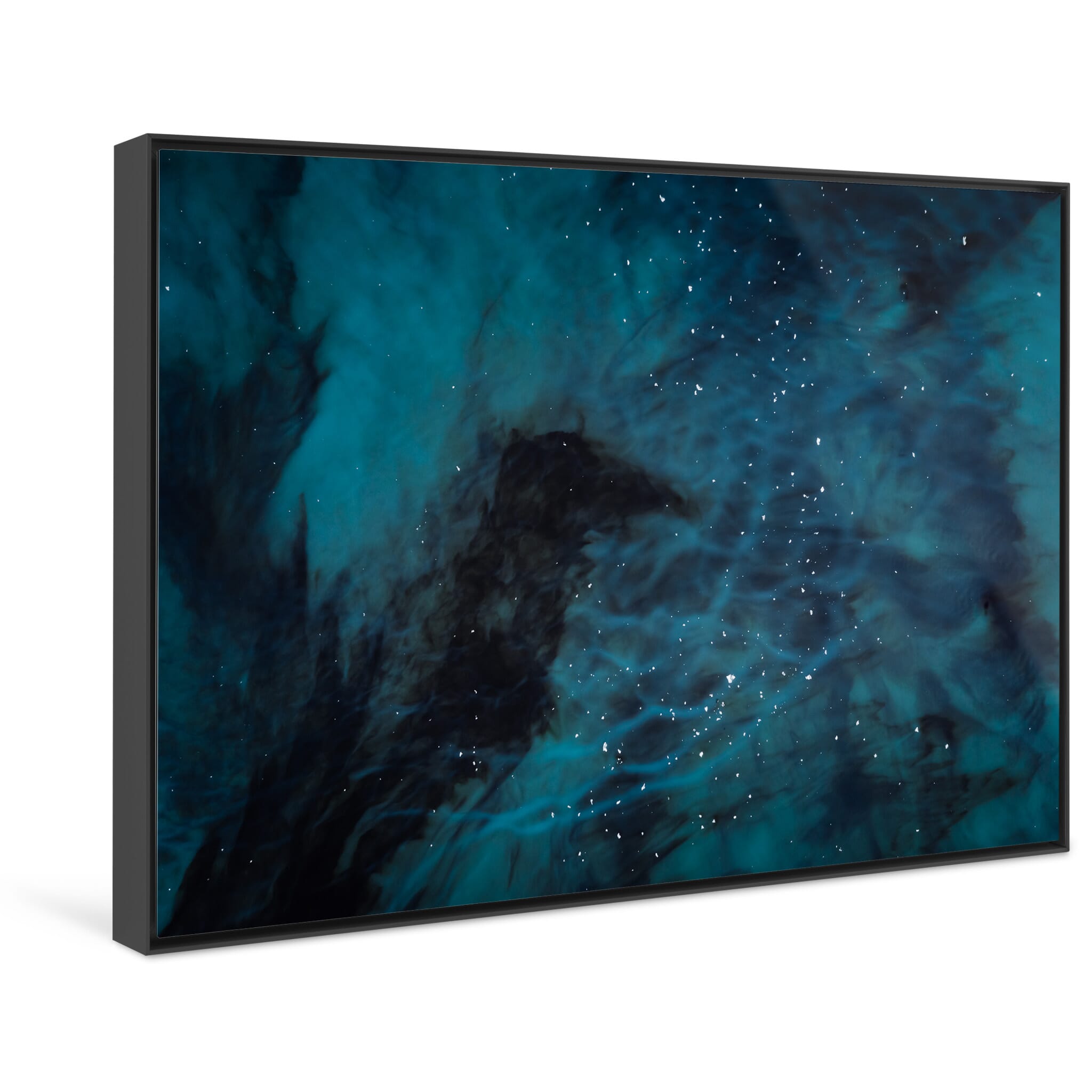 Framed photo print of subtle color transitions reminiscent of watercolor paintings