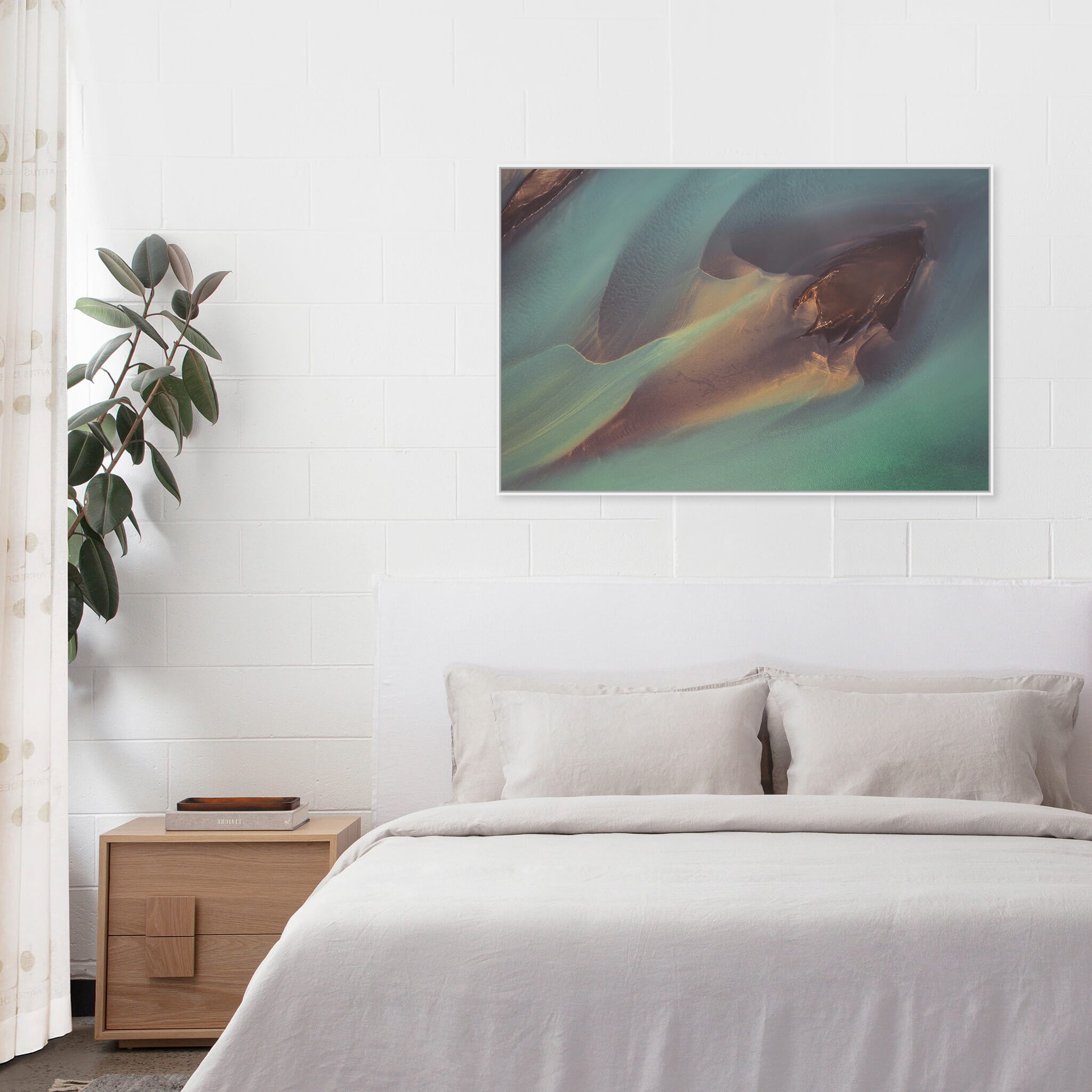Modern Interior design featuring photography prints by Jan Erik Waider