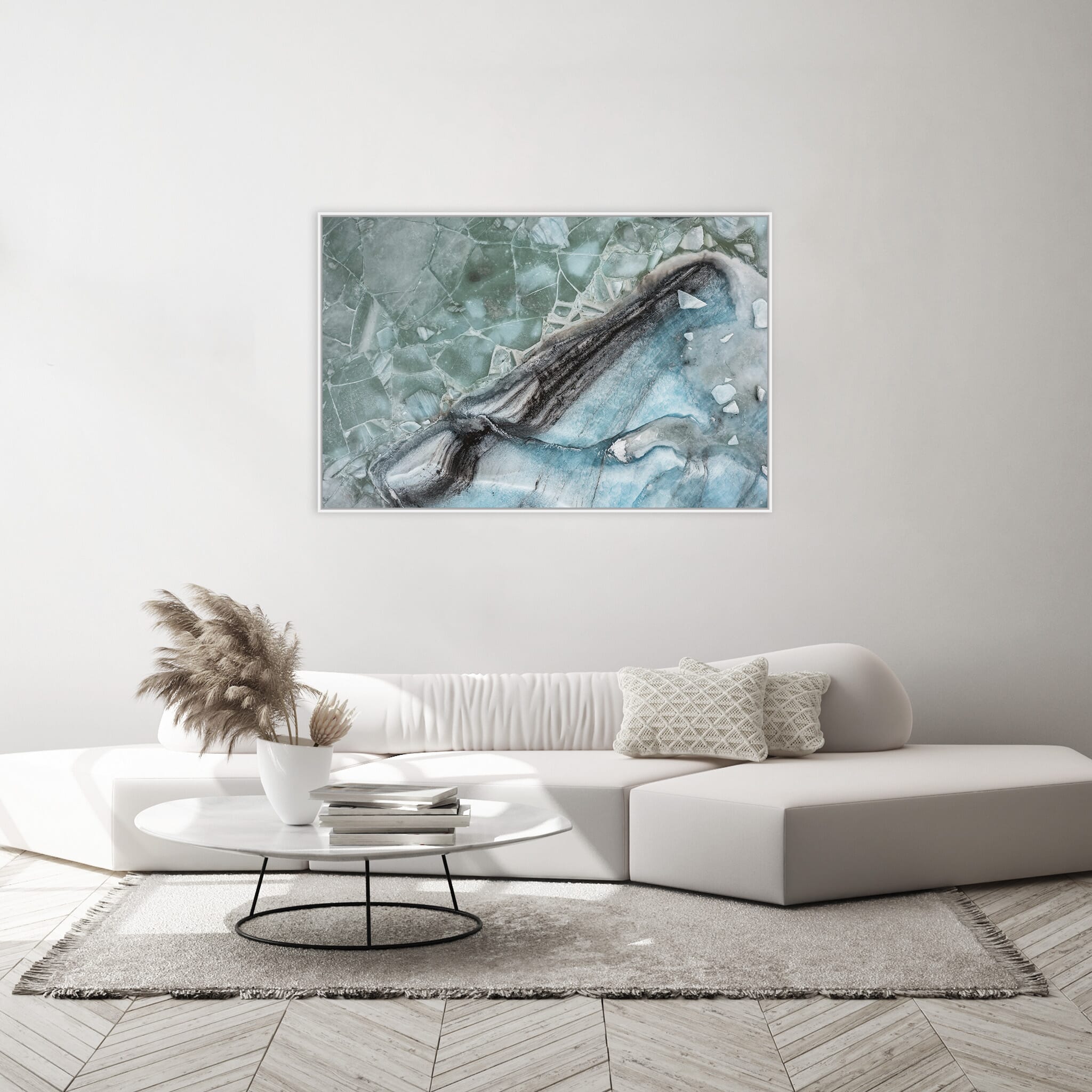 Interior design featuring photography prints by Jan Erik Waider