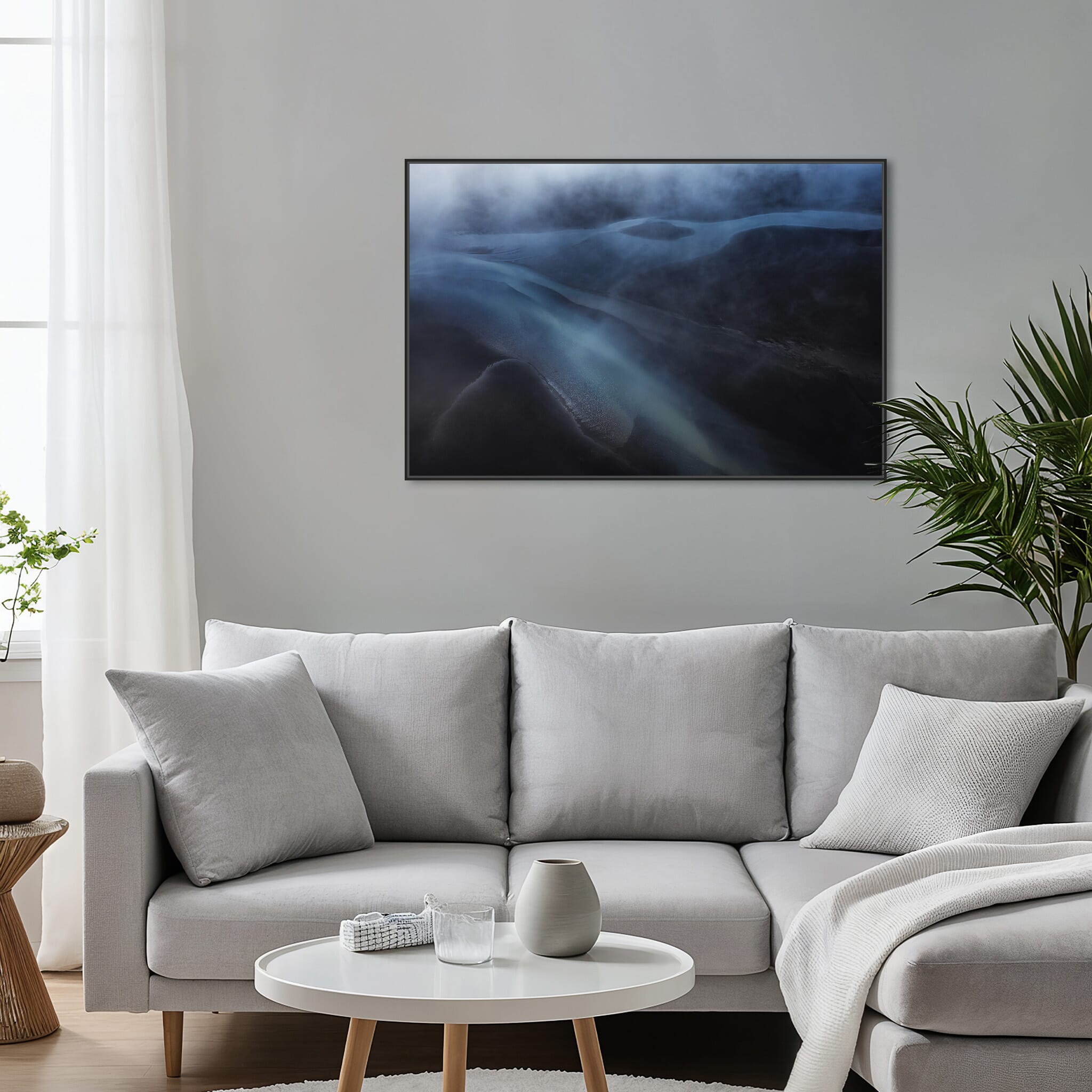 Interior design featuring photography prints by Jan Erik Waider