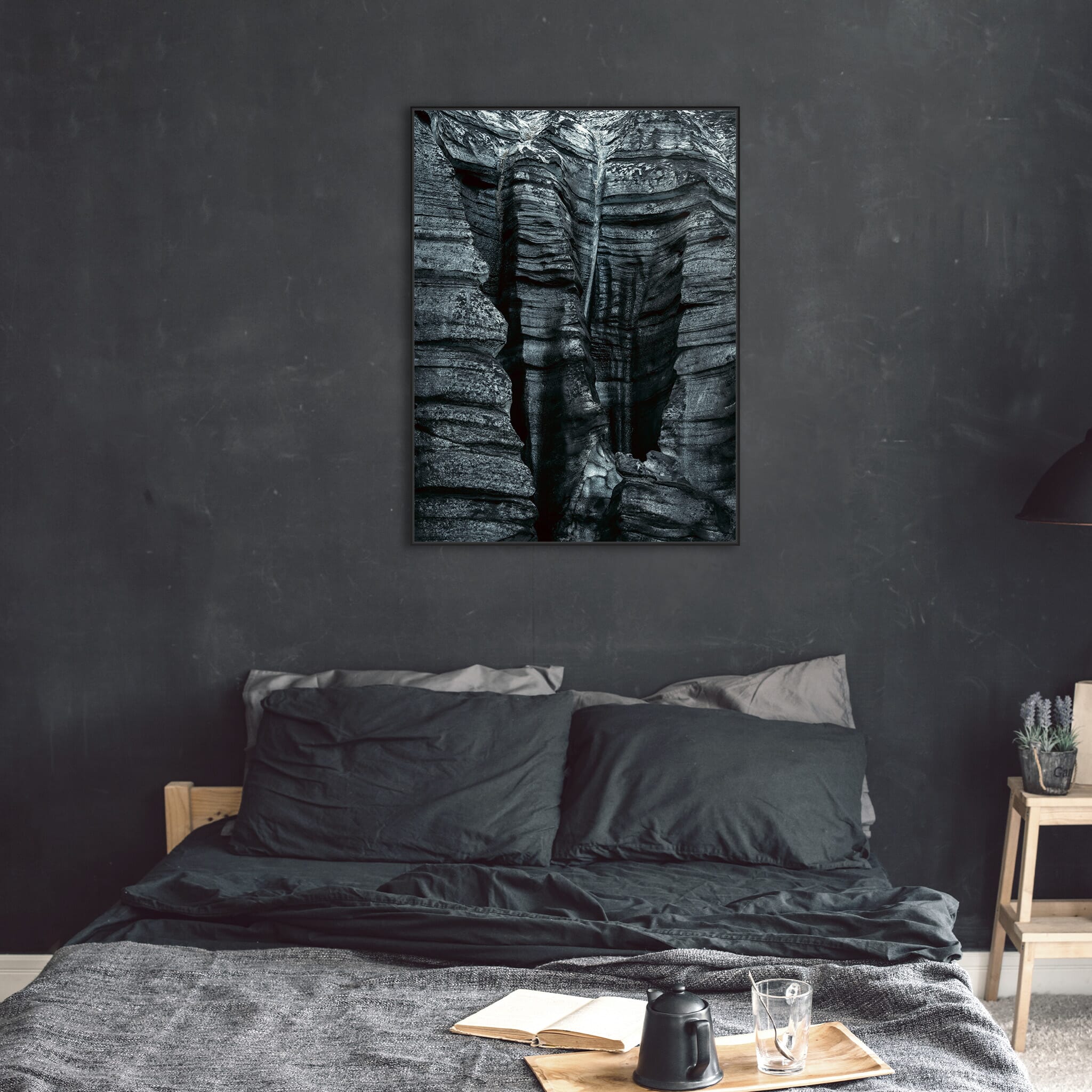 Interior design featuring photography prints by Jan Erik Waider