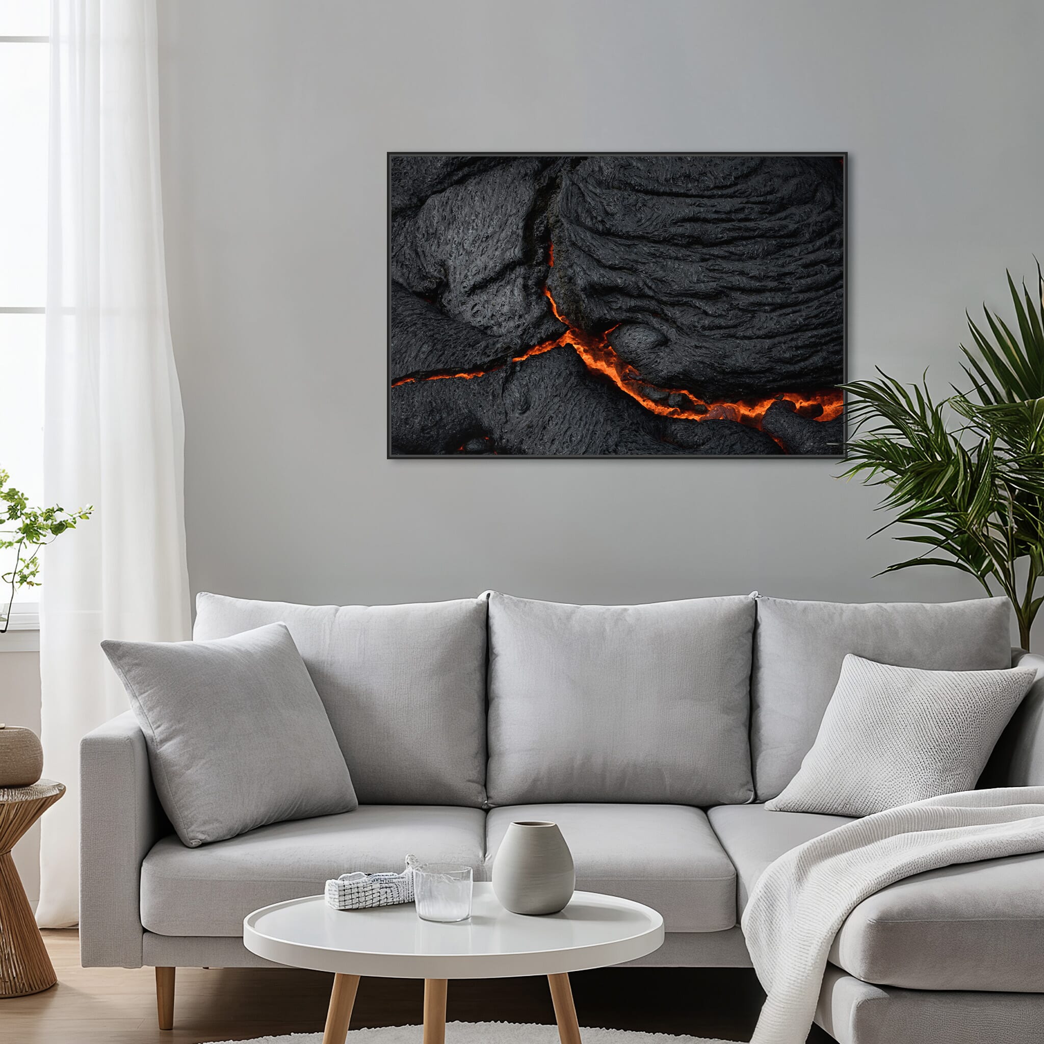 Modern Interior design featuring photography prints by Jan Erik Waider