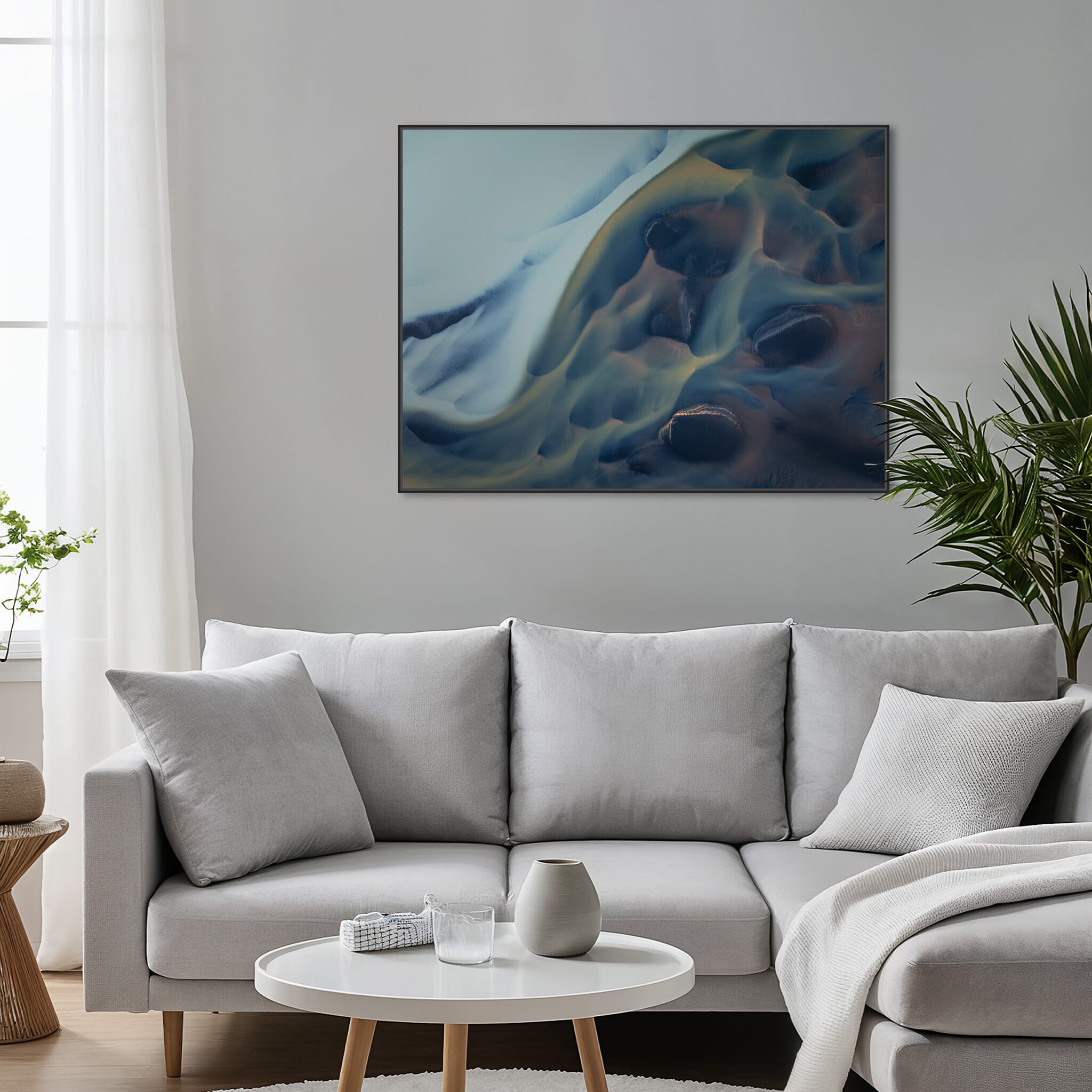 Interior design featuring photography prints by Jan Erik Waider