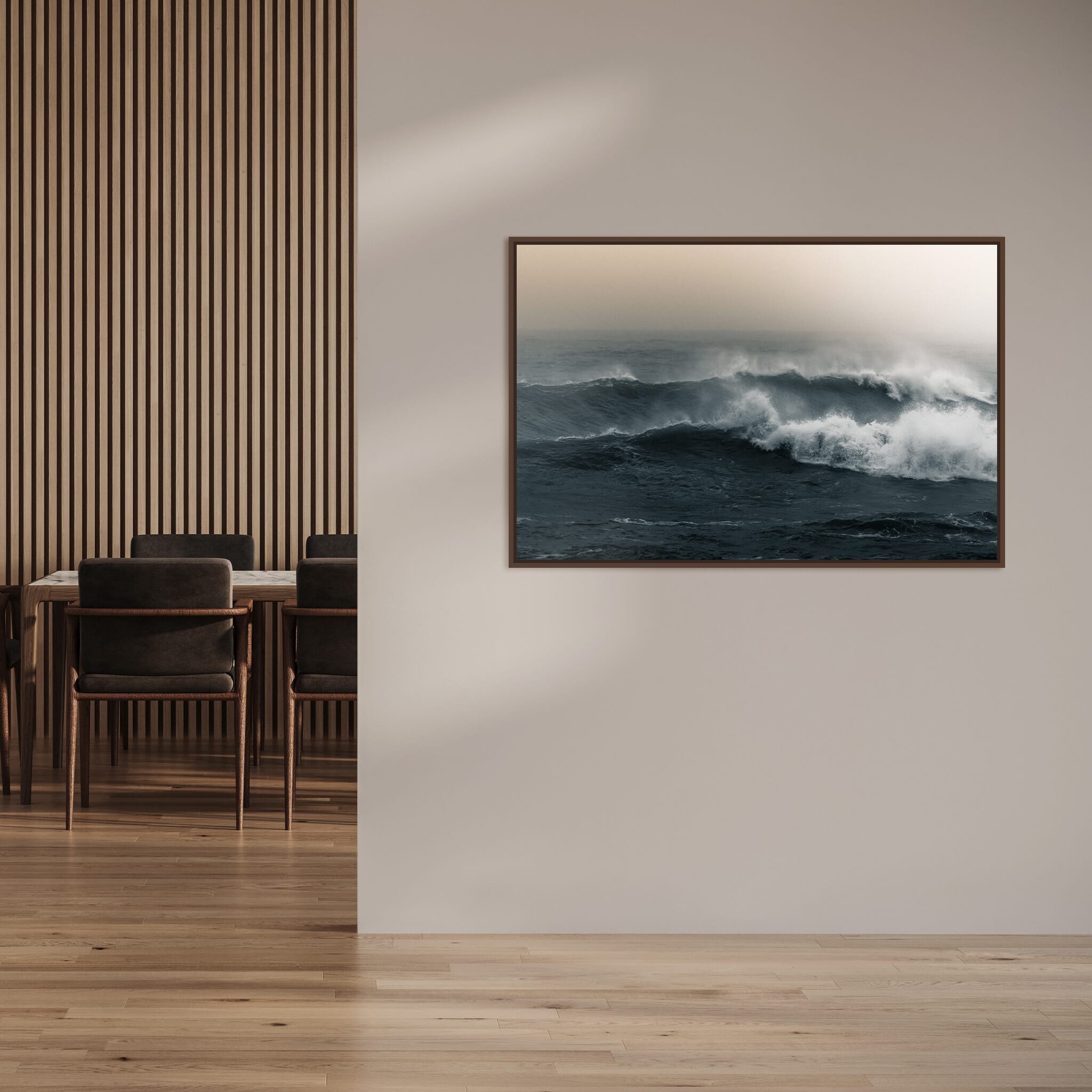 Interior design featuring photography prints by Jan Erik Waider