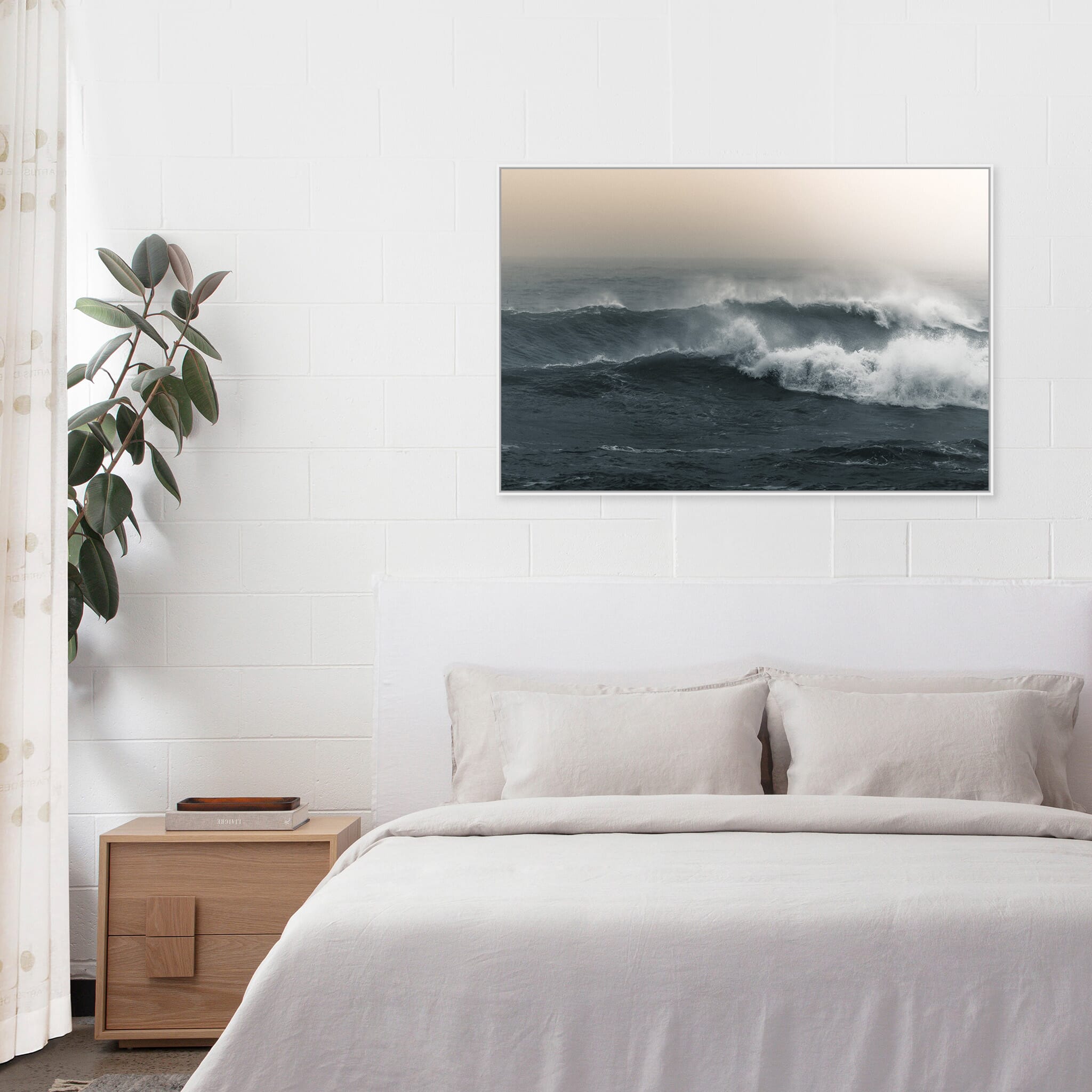 Modern Interior design featuring photography prints by Jan Erik Waider