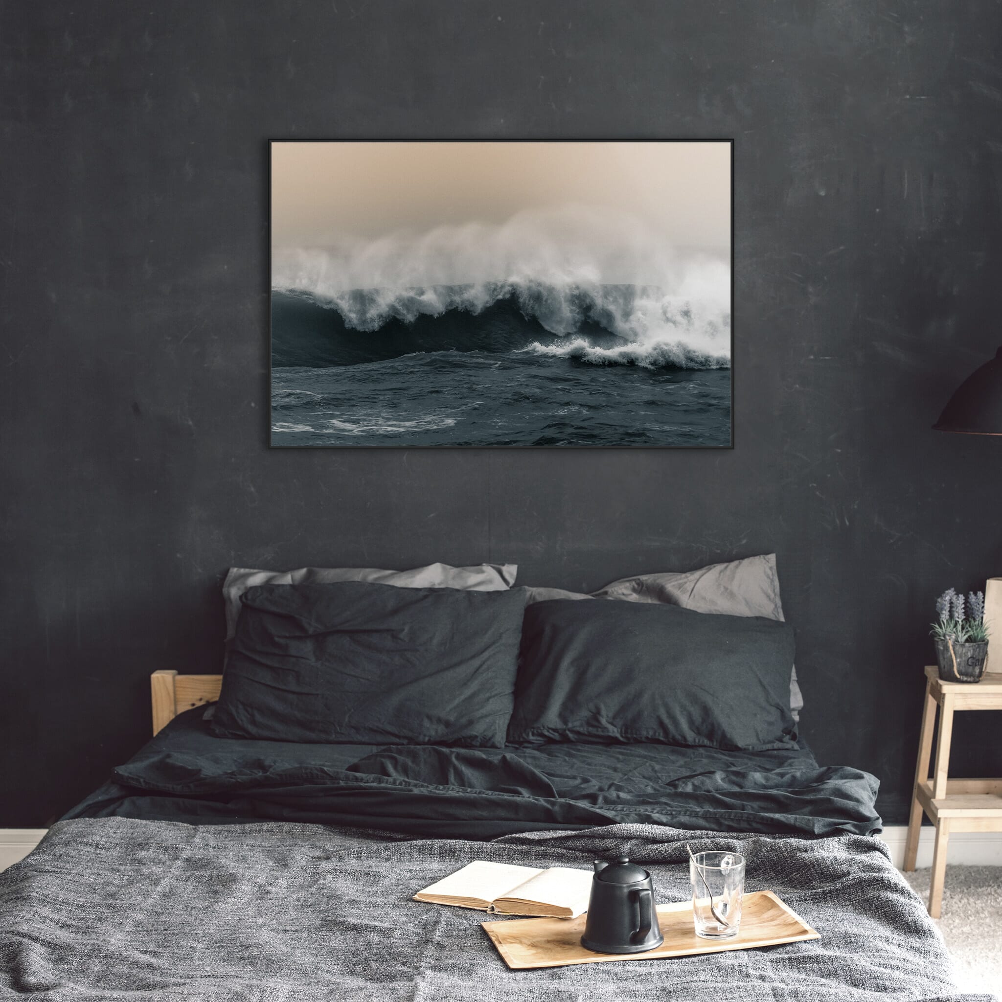 Modern room with framed landscape photography by Jan Erik Waider