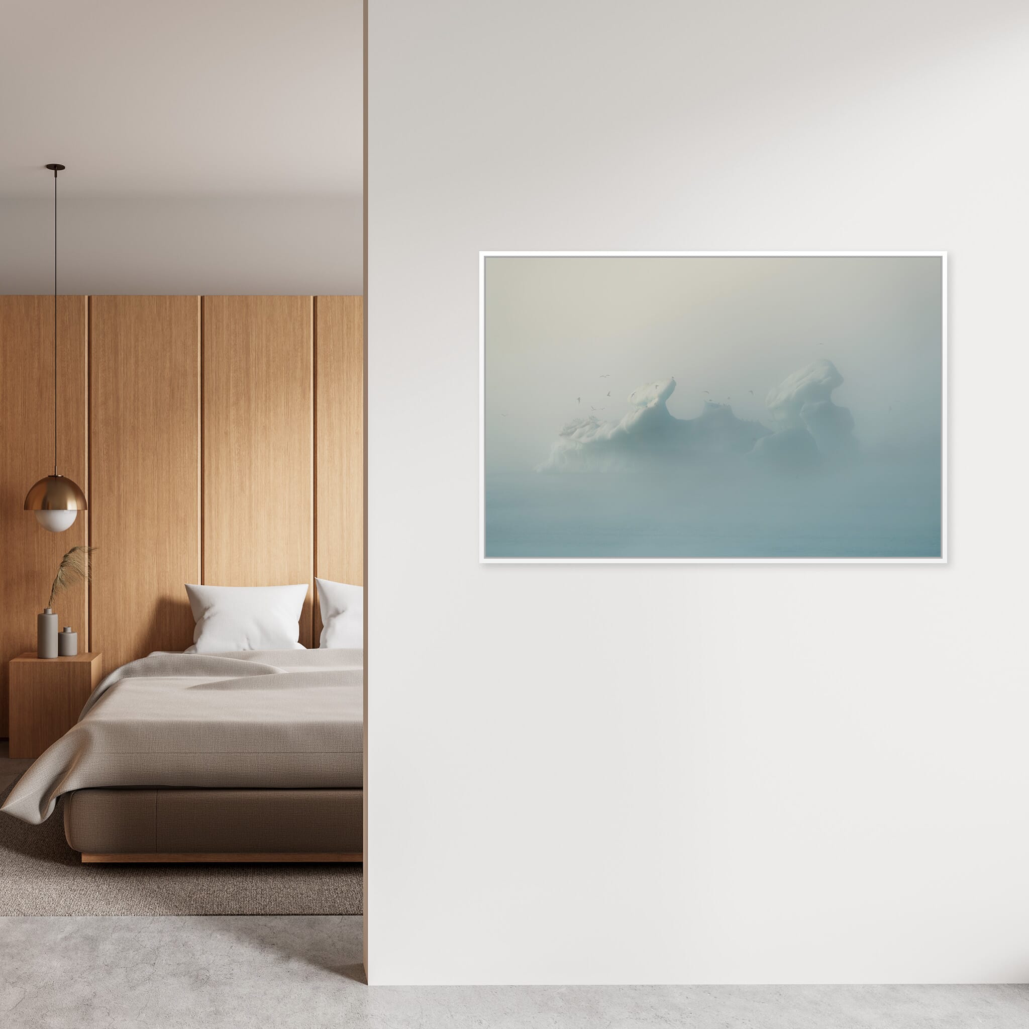 Interior design featuring photography prints by Jan Erik Waider