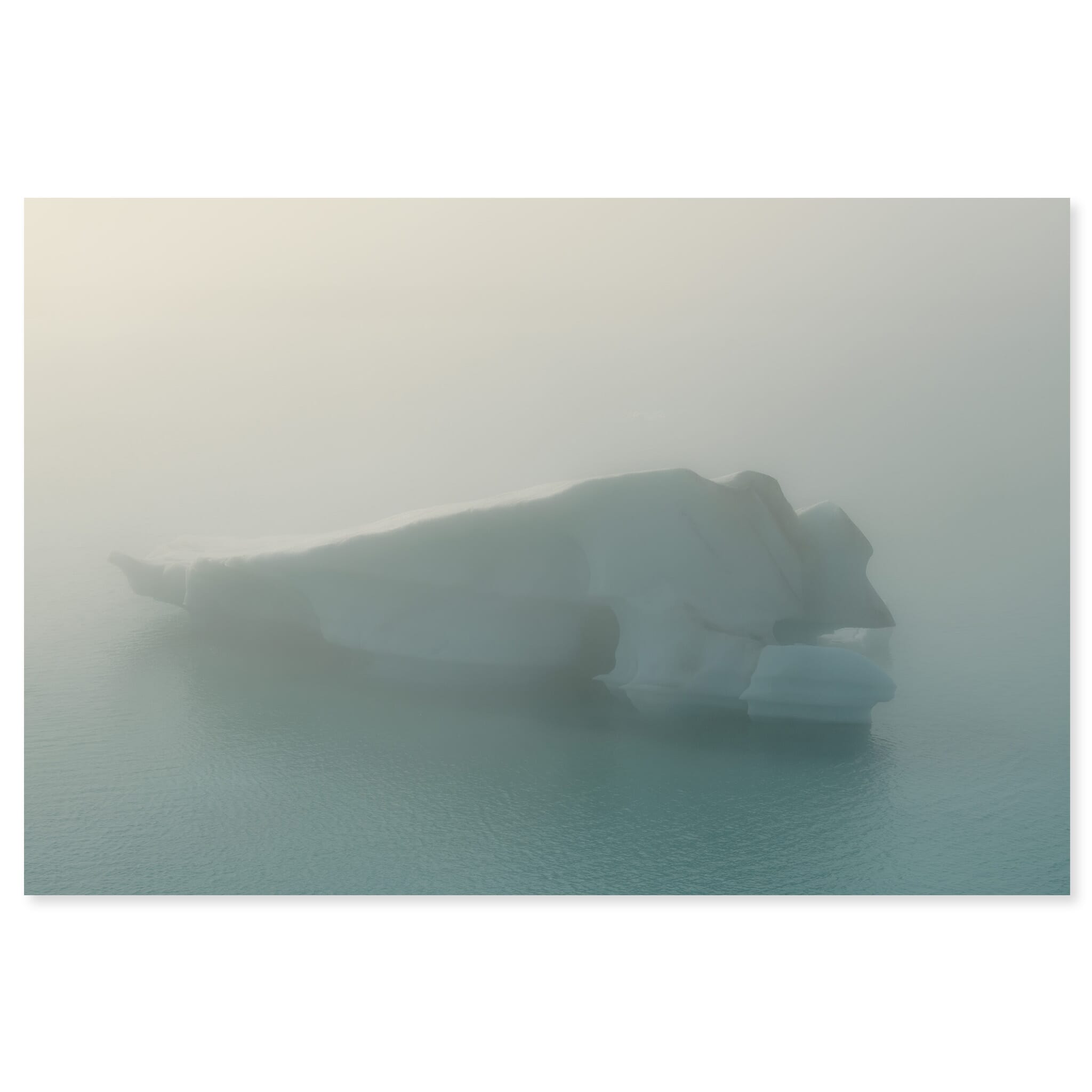 Fine art print of an iceberg in soft light at Jökulsárlón Glacier Lagoon