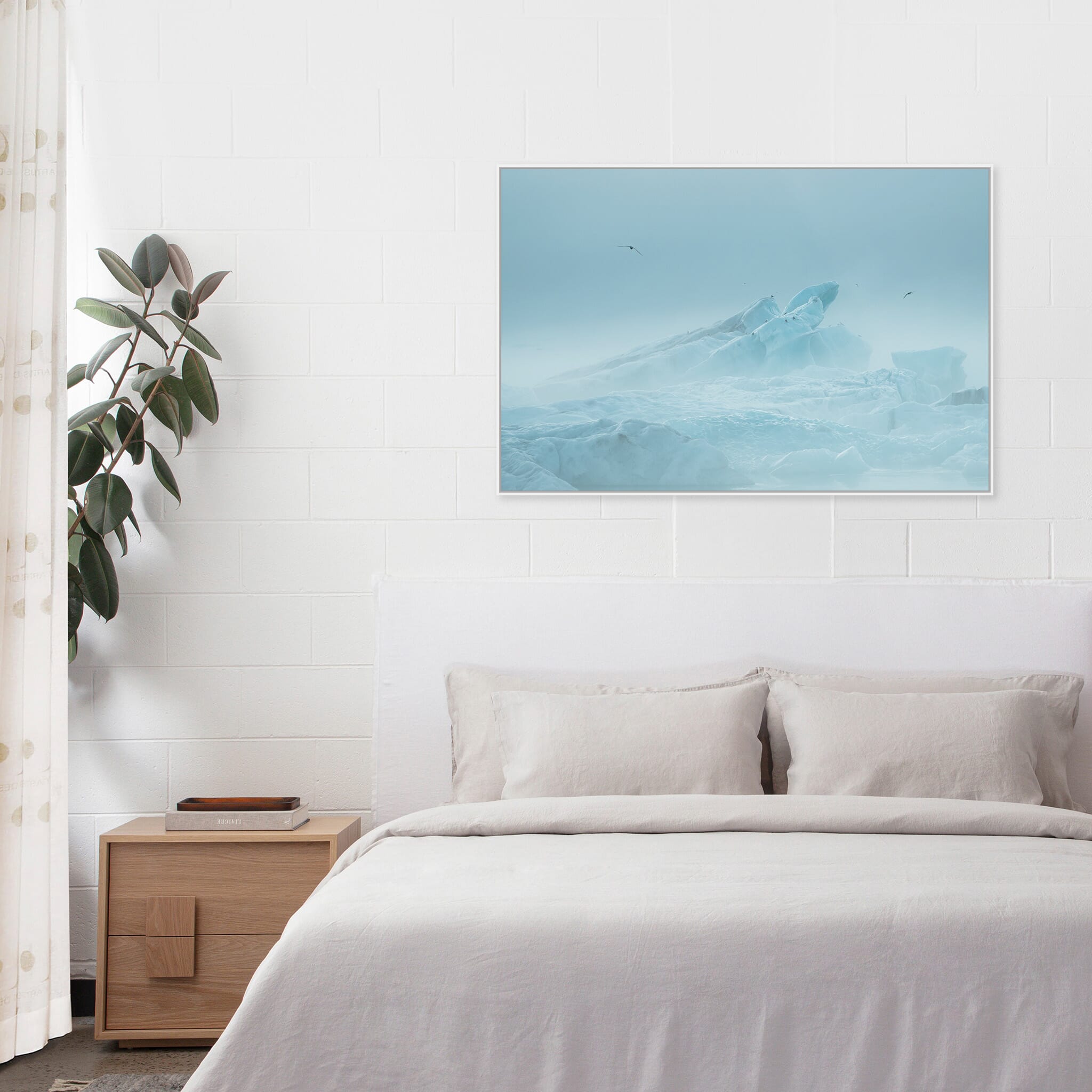 Modern Interior design featuring photography prints by Jan Erik Waider