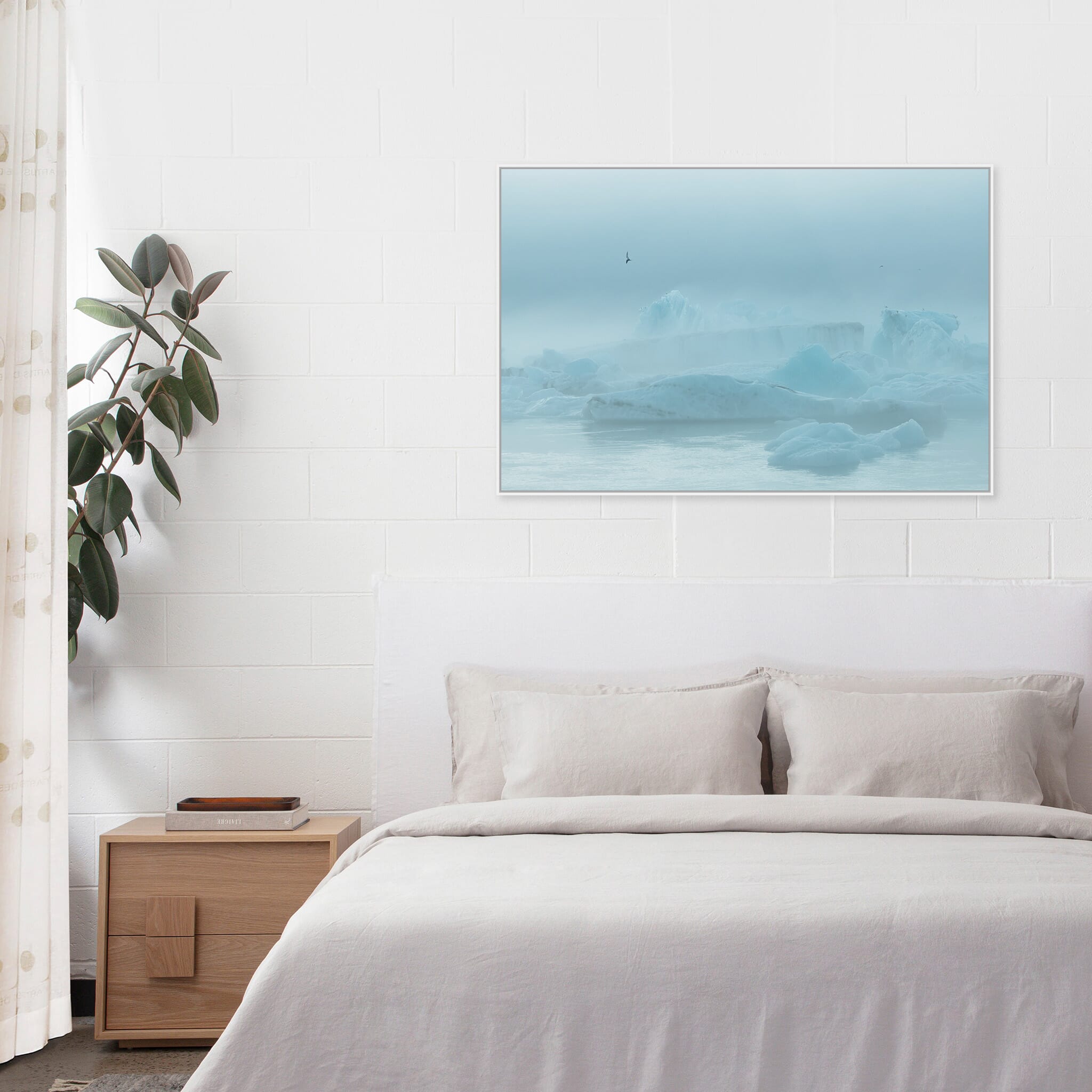 Modern Interior design featuring photography prints by Jan Erik Waider