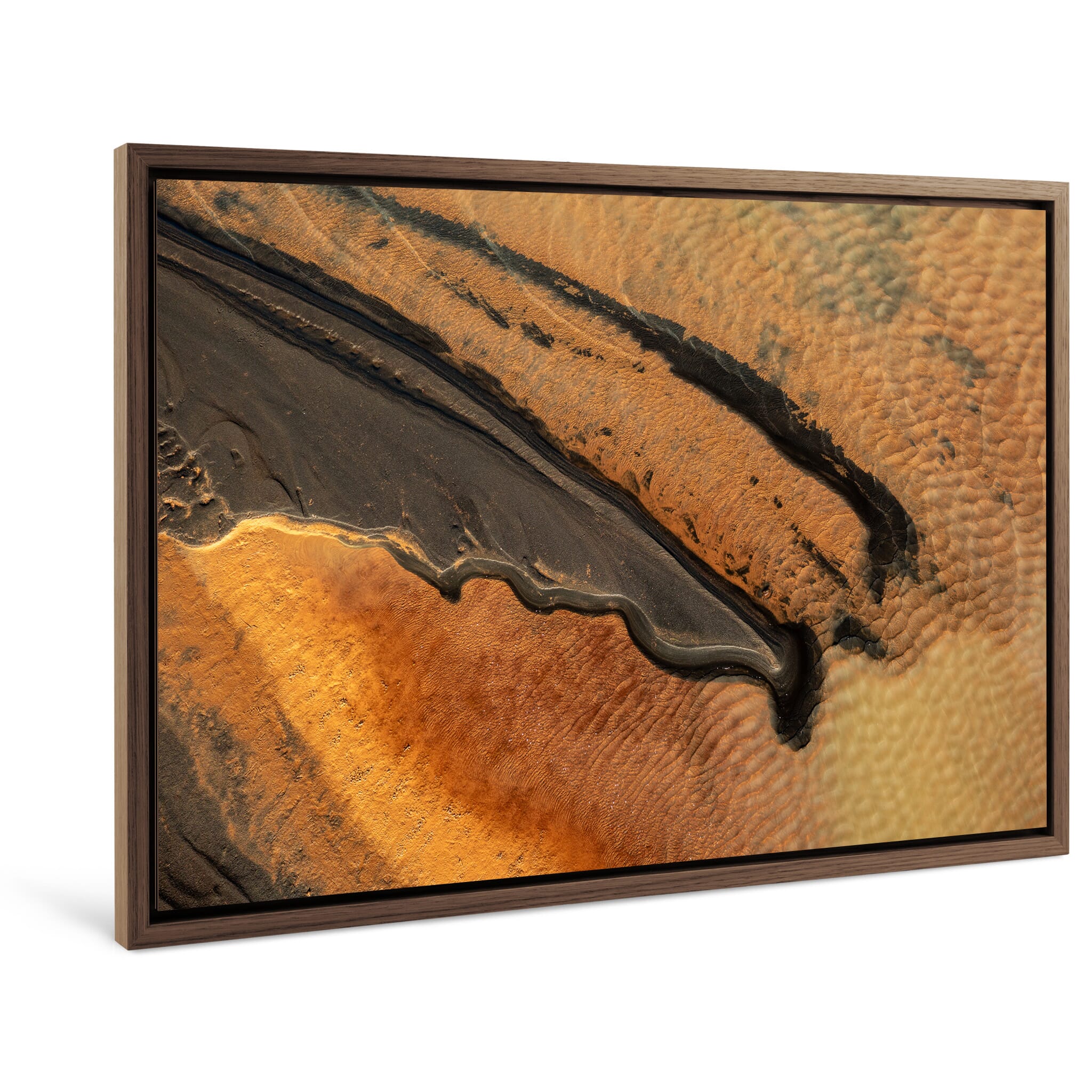Framed photo print of Iceland’s sulfuric rivers, shaped by volcanic activity