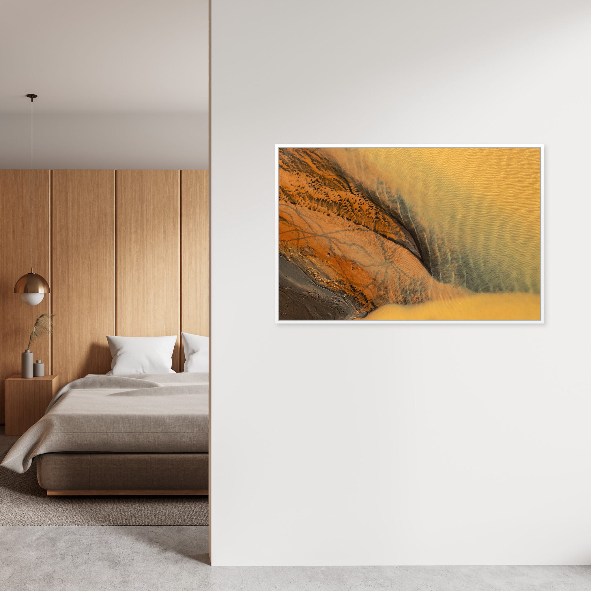 Interior design featuring photography prints by Jan Erik Waider